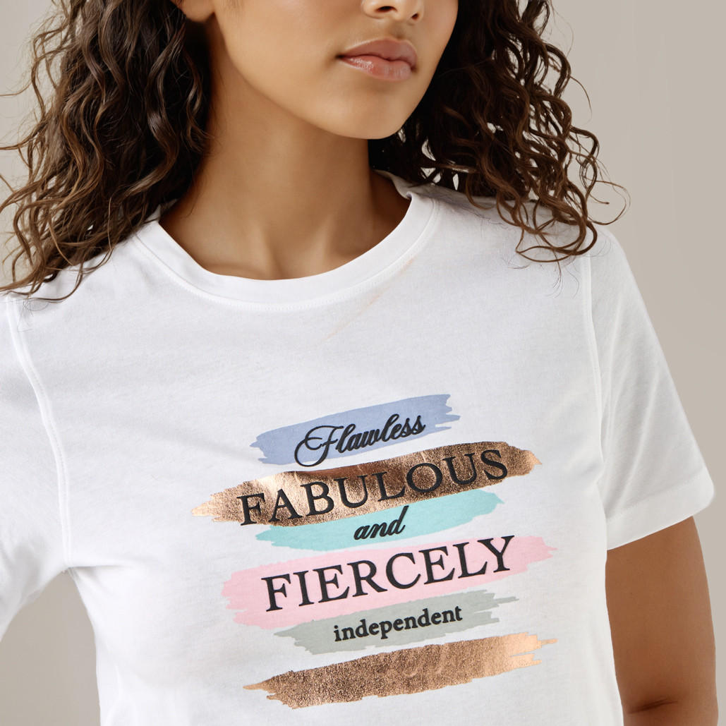 Slogan Print T-shirt-women-clothing-tshirts-image-4