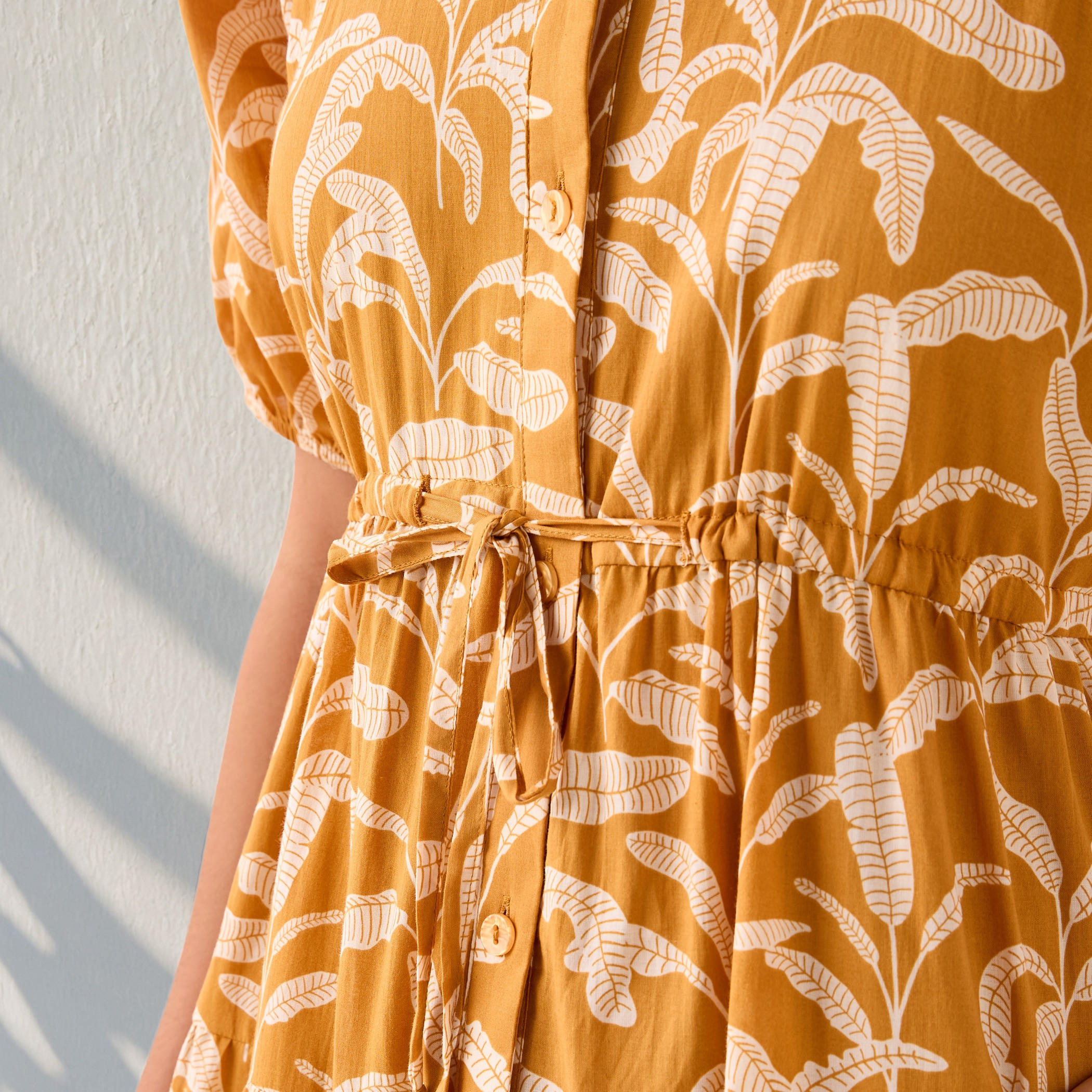 Printed Tiered Lace Insert Dress with Pockets-women-clothing-dresses-image-4