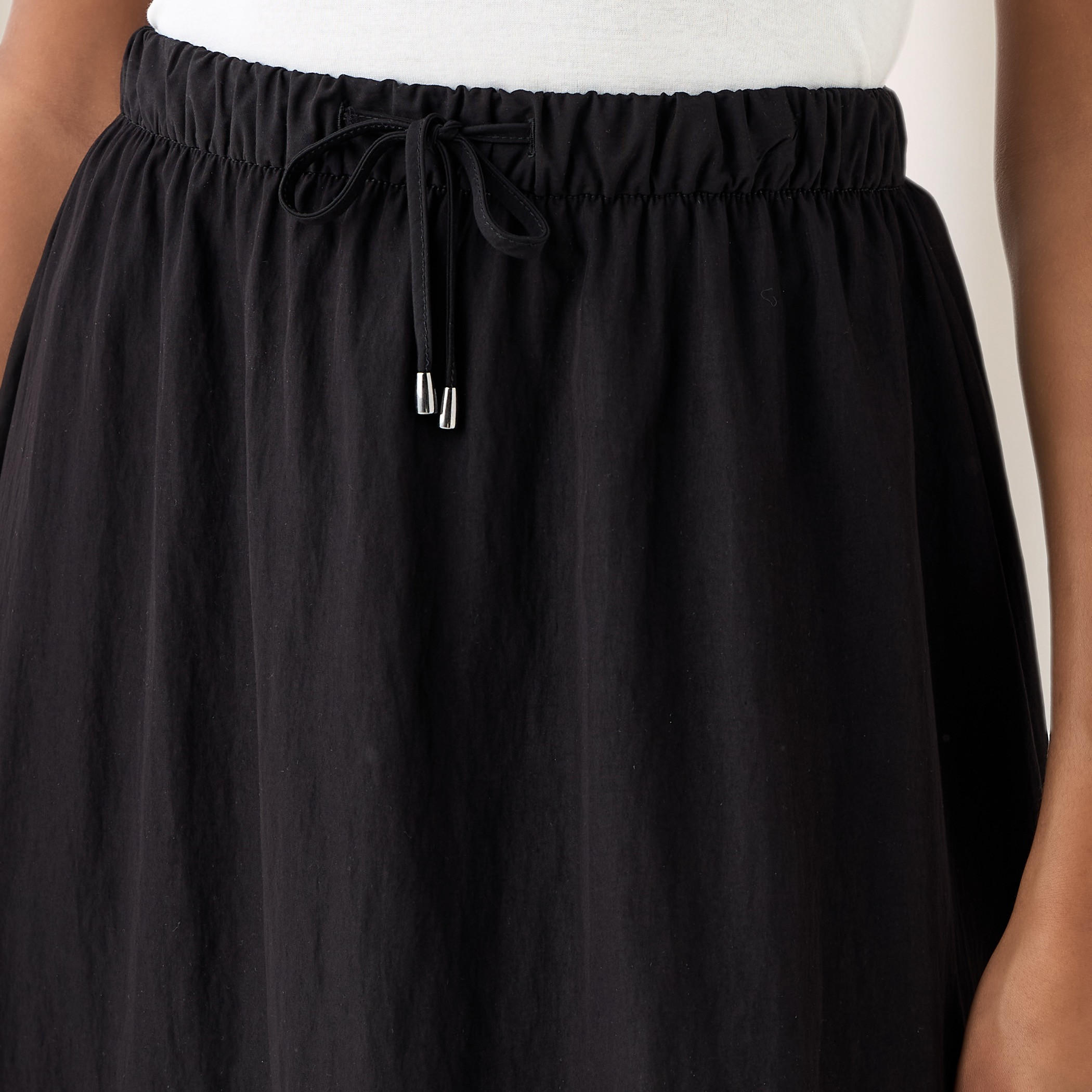 A-line Midi Skirt with Flexi Comfort Drawstring Waistband-women-clothing-bottoms-skirts-image-4