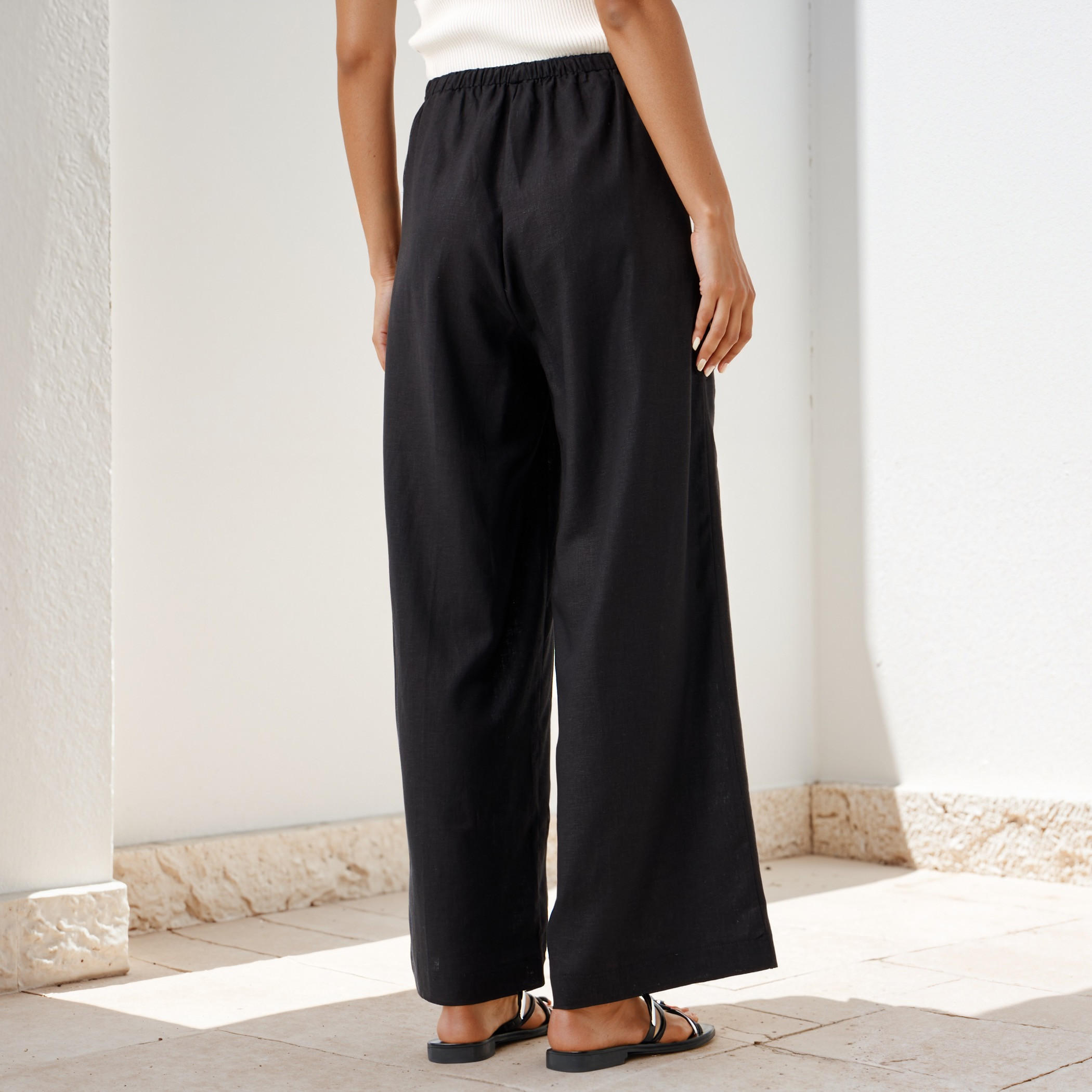 بنطلون كتان واسع الساقين-women-clothing-bottoms-trousers-image-3