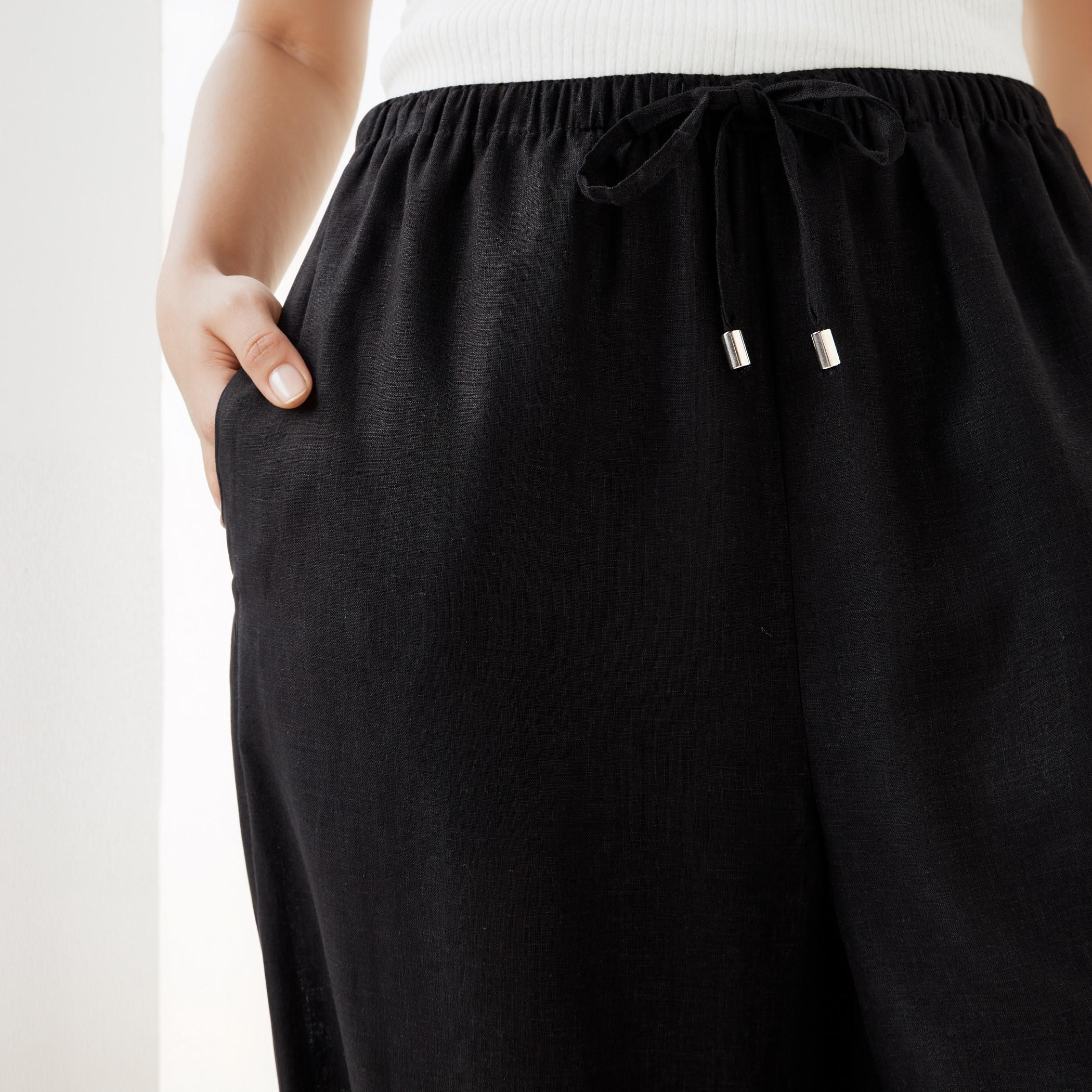 بنطلون كتان واسع الساقين-women-clothing-bottoms-trousers-image-4