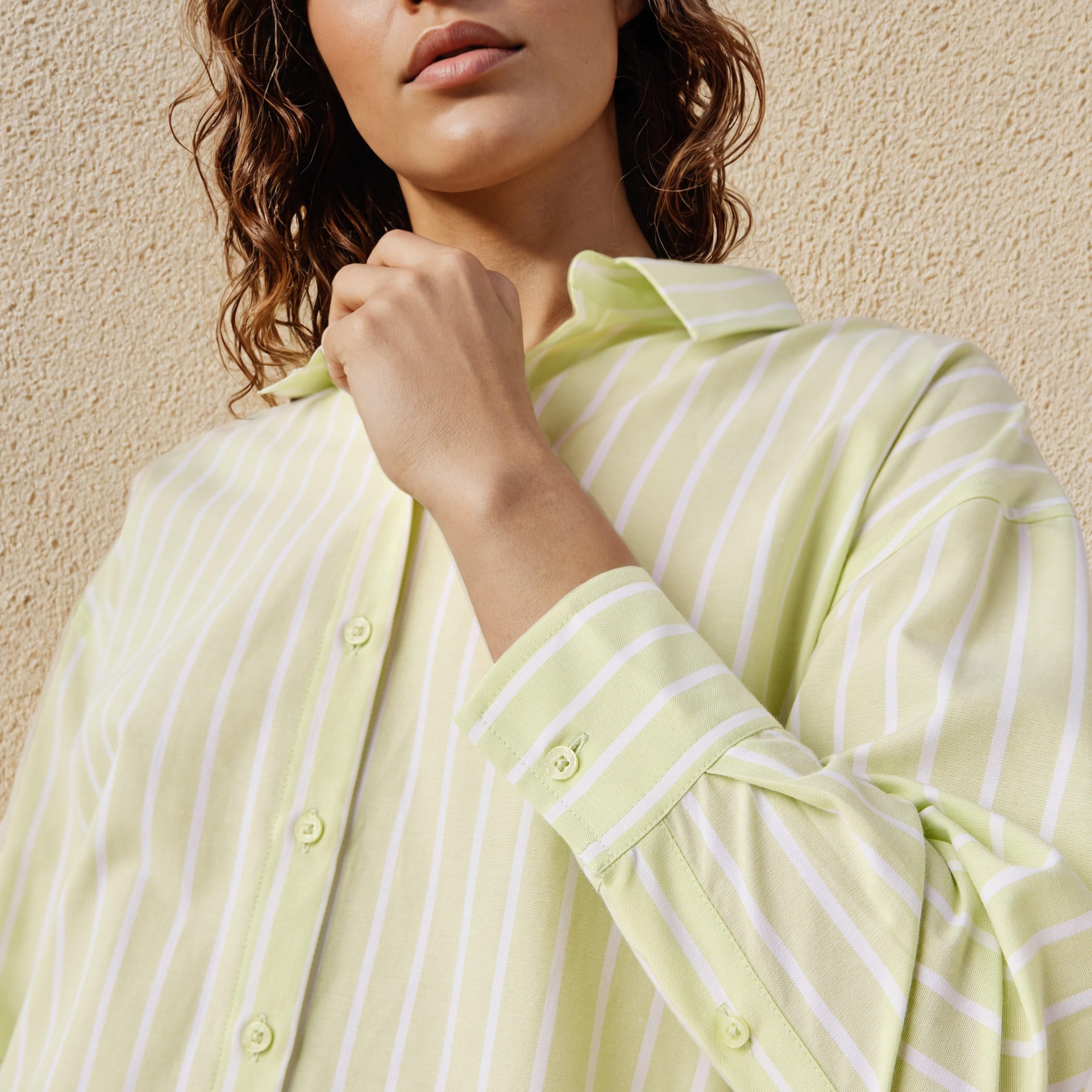 Regular Fit Striped Oxford Shirt-women-clothing-shirtsandblouses-shirts-image-5