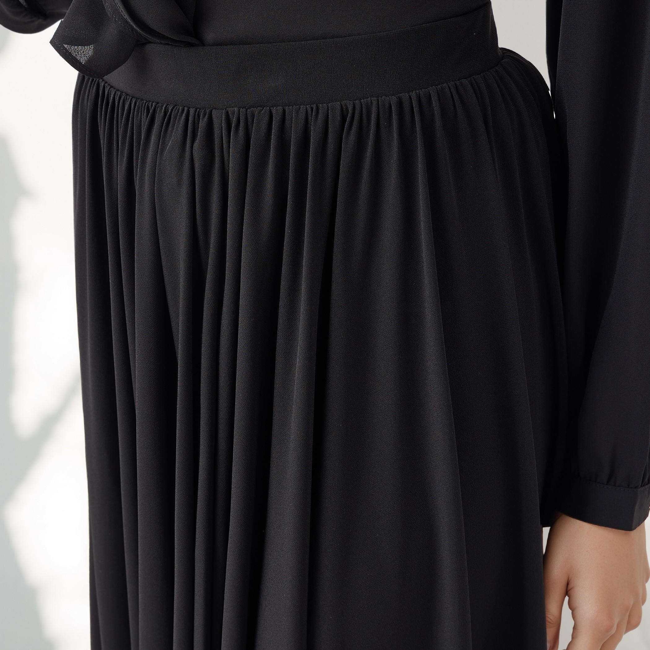 Pleated Flared Skirt with Flexi Comfort Elasticated Waistband-women-clothing-bottoms-skirts-image-4
