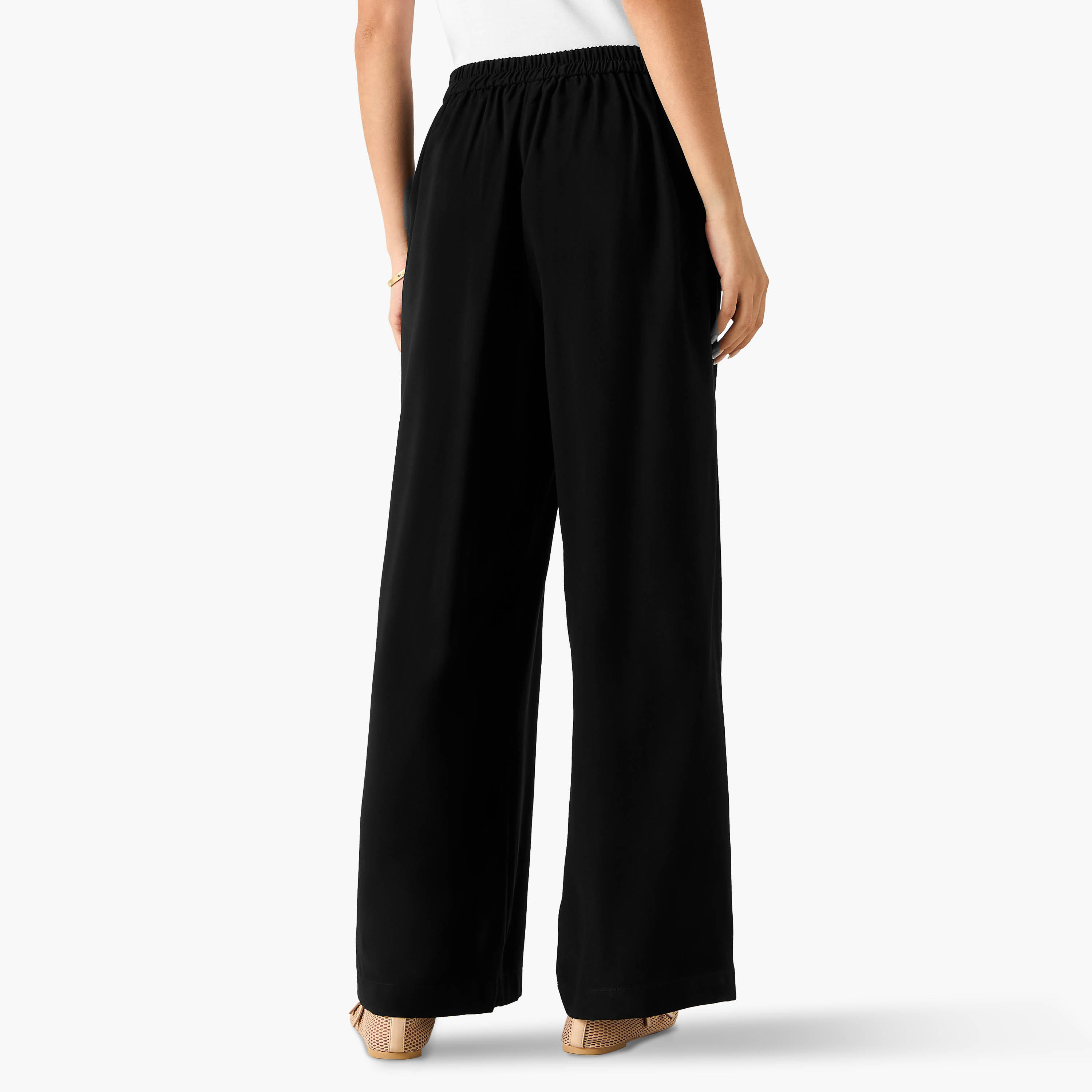 بنطلون تويل بأرجل واسعة وجيوب-women-clothing-bottoms-trousers-image-3