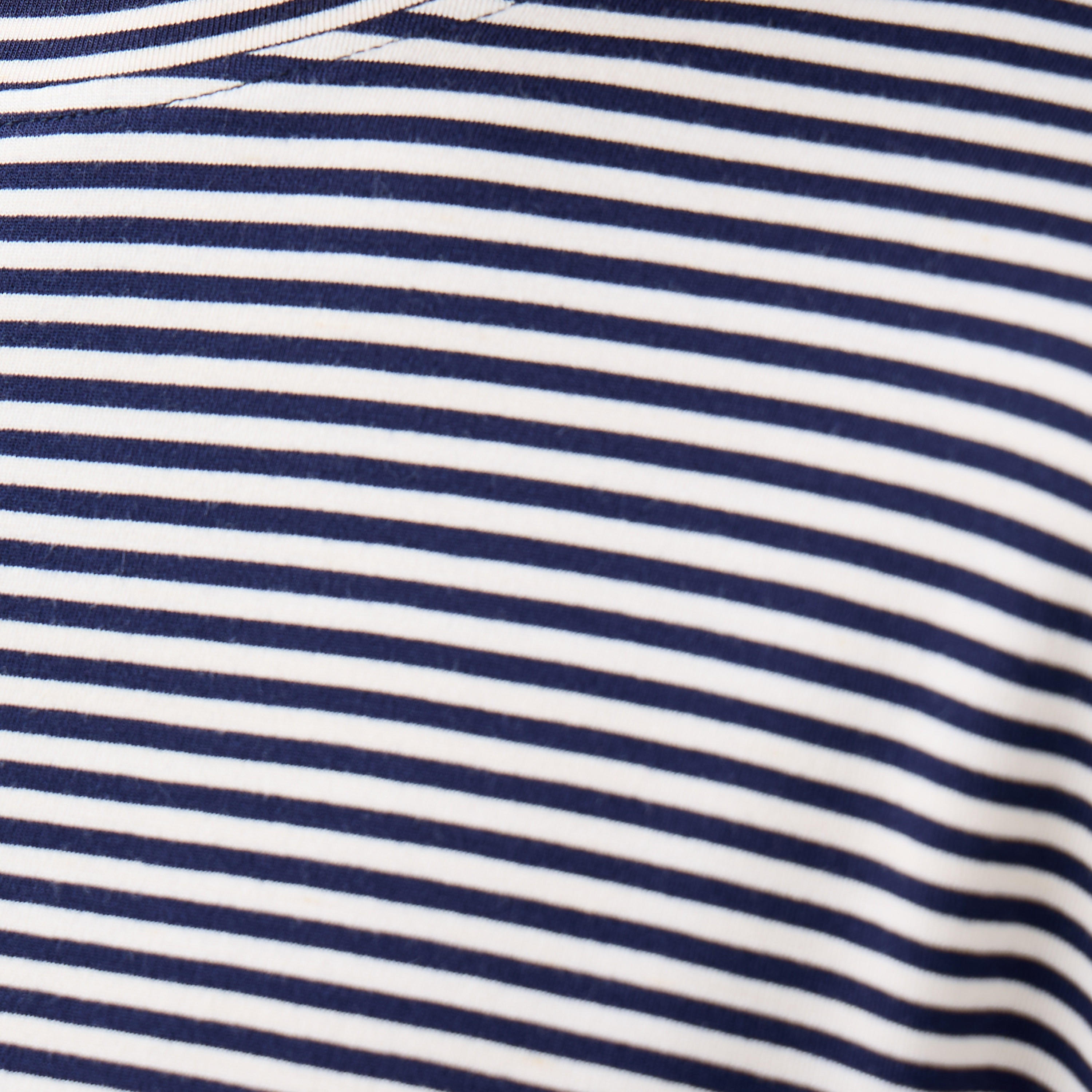 Striped T-shirt with Drop Shoulder Sleeves-women-clothing-tshirts-image-5