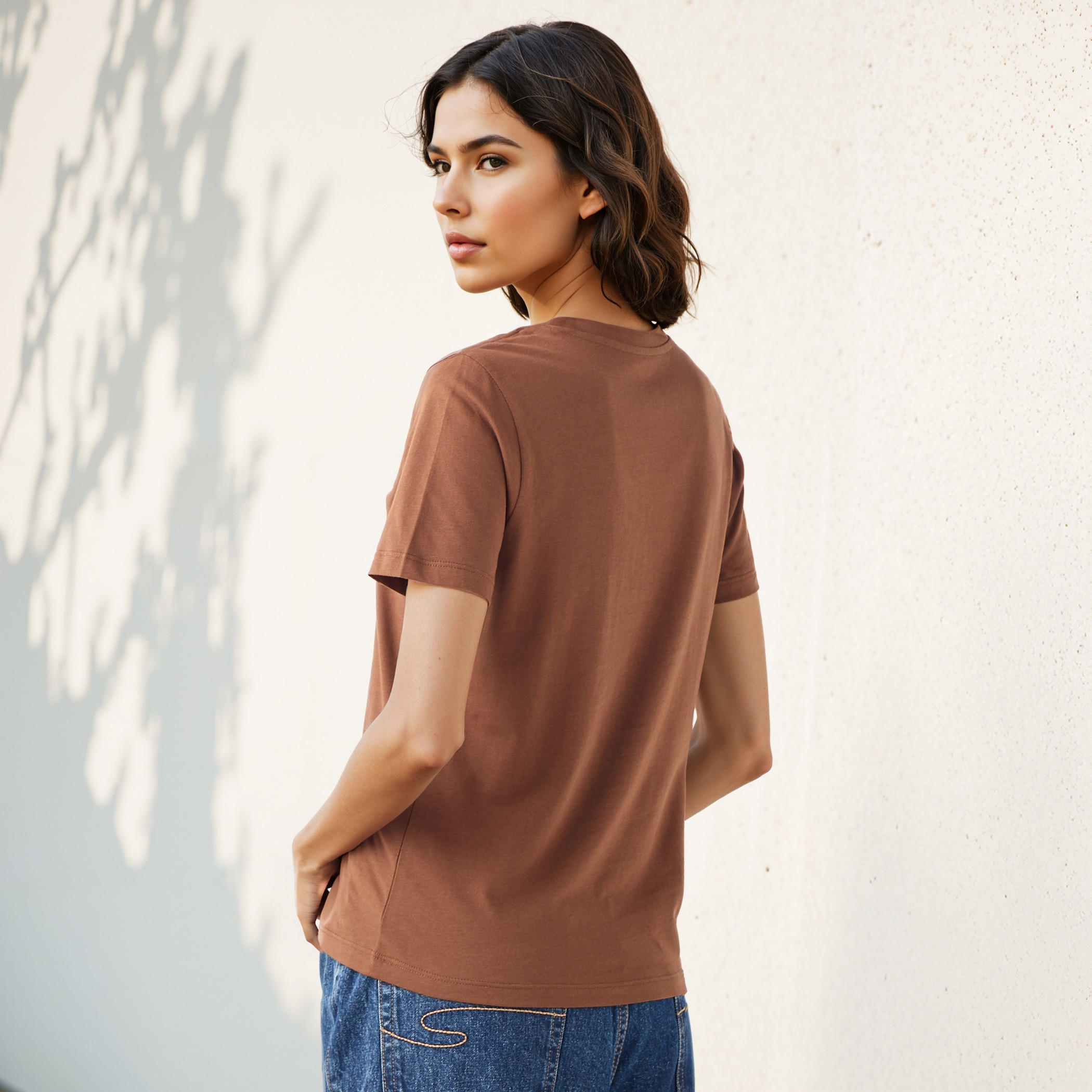 Printed Crew Neck T-shirt-women-clothing-tshirts-image-3