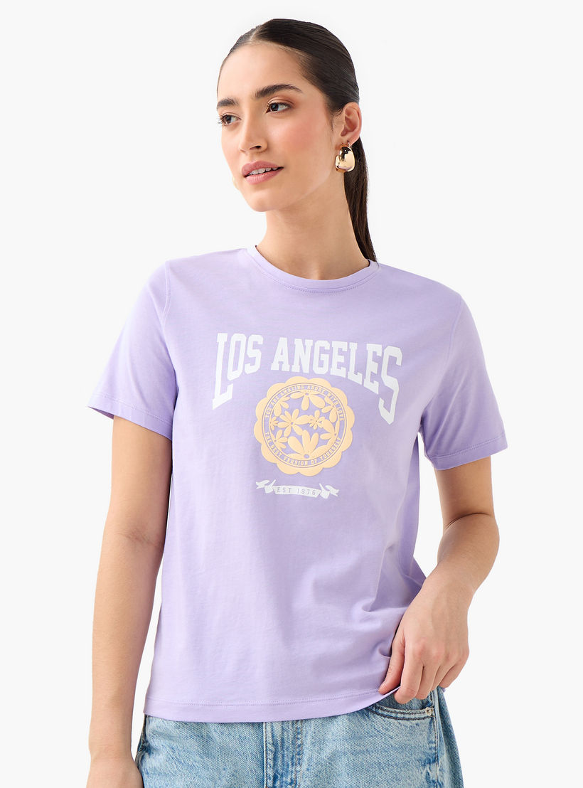 Varsity Print T-shirt-women-clothing-tshirts-image-1