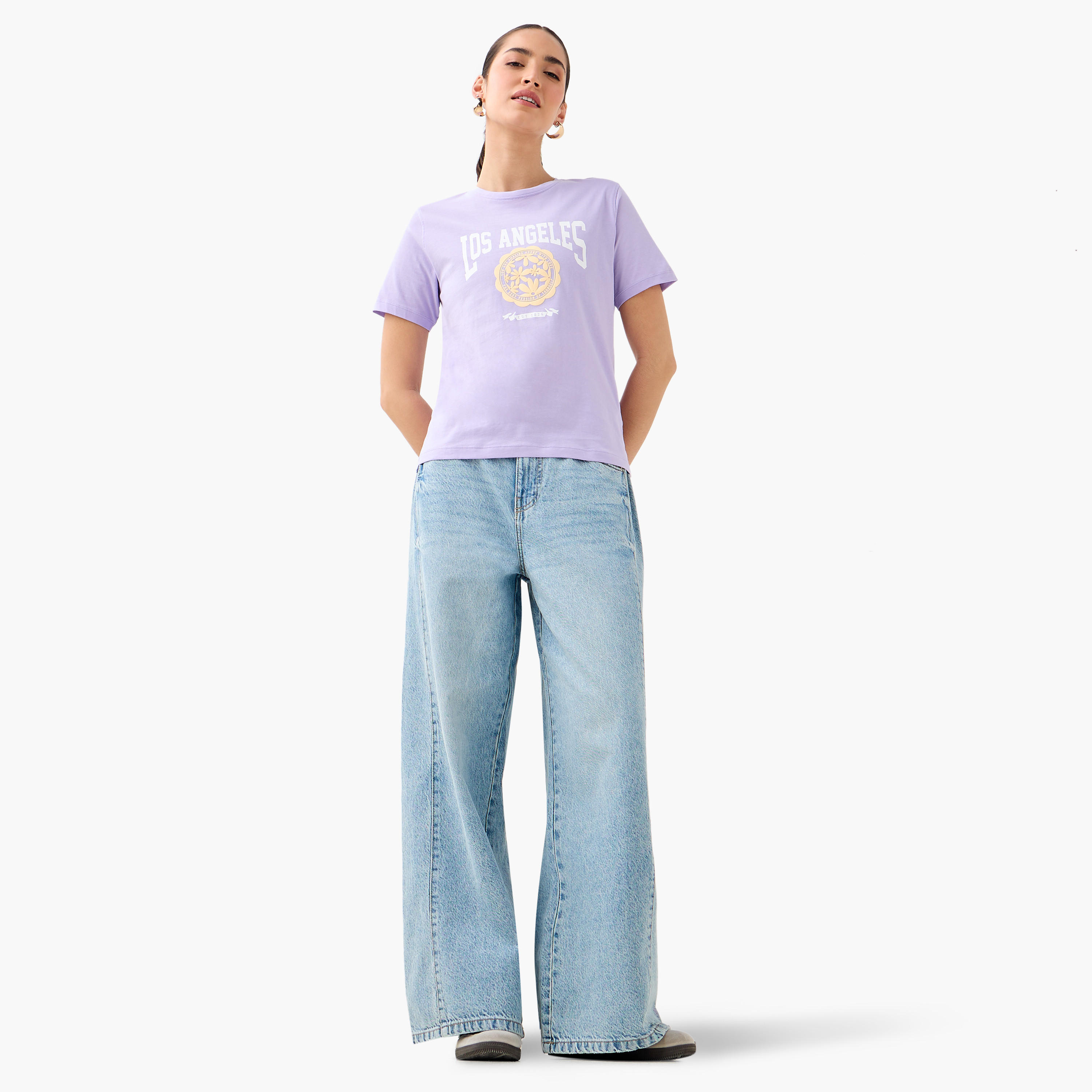 Varsity Print T-shirt-women-clothing-tshirts-image-2
