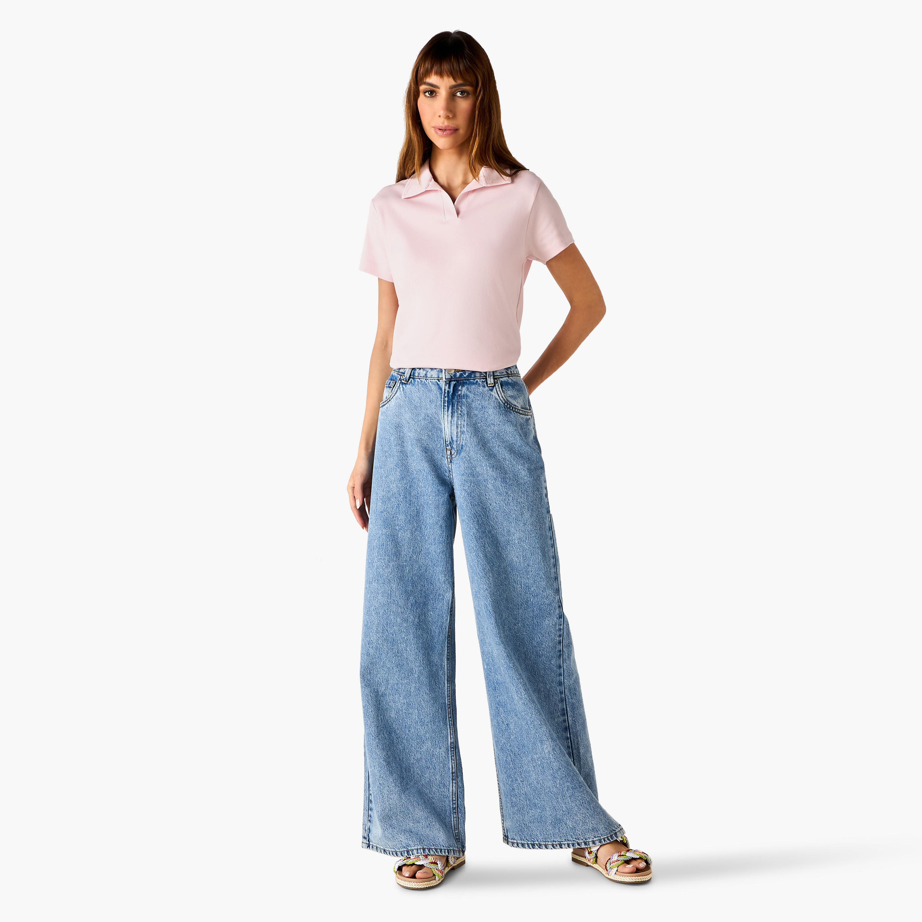 Johnny Collar Polo T-shirt-women-clothing-tshirts-image-2