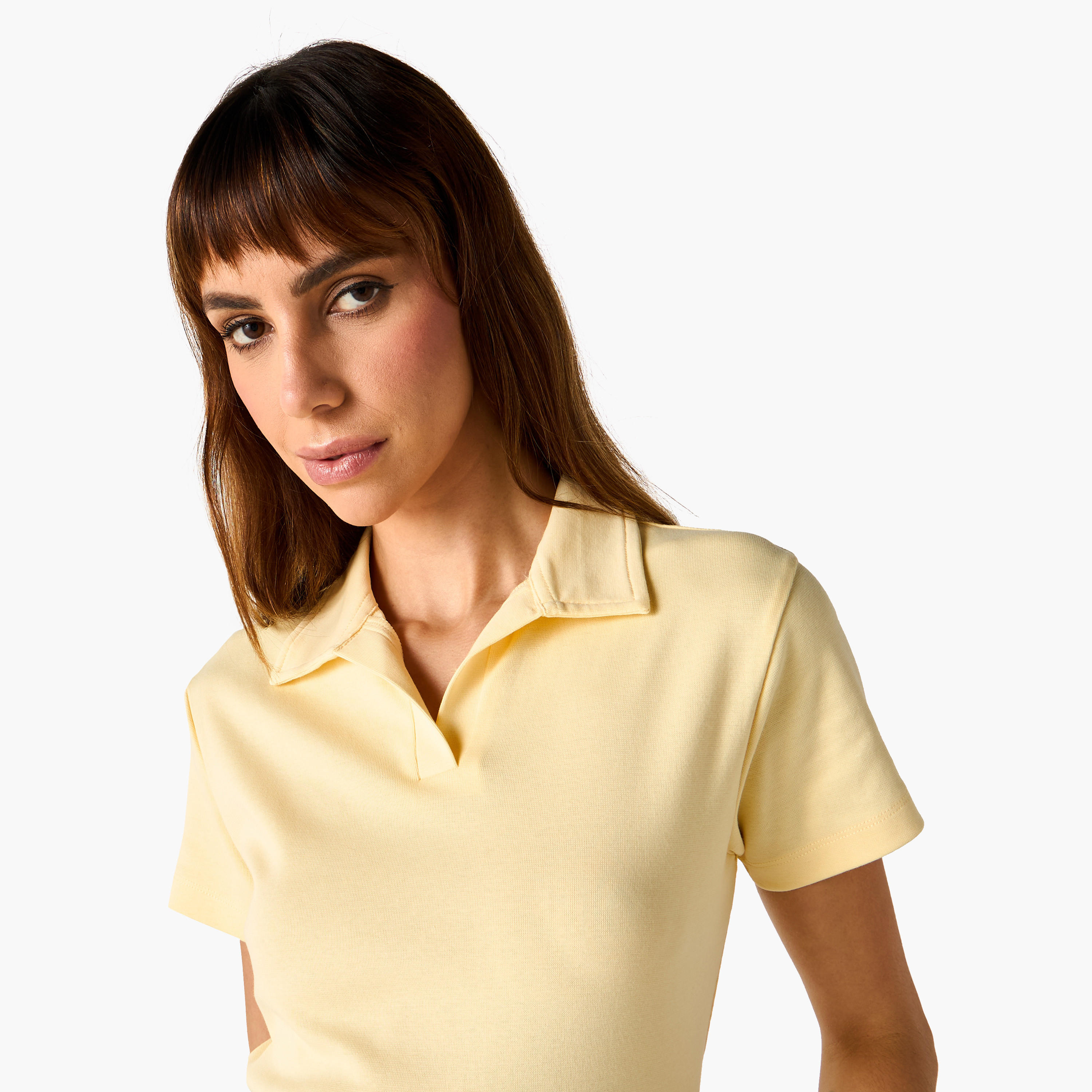 Johnny Collar Polo T-shirt-women-clothing-tshirts-image-4