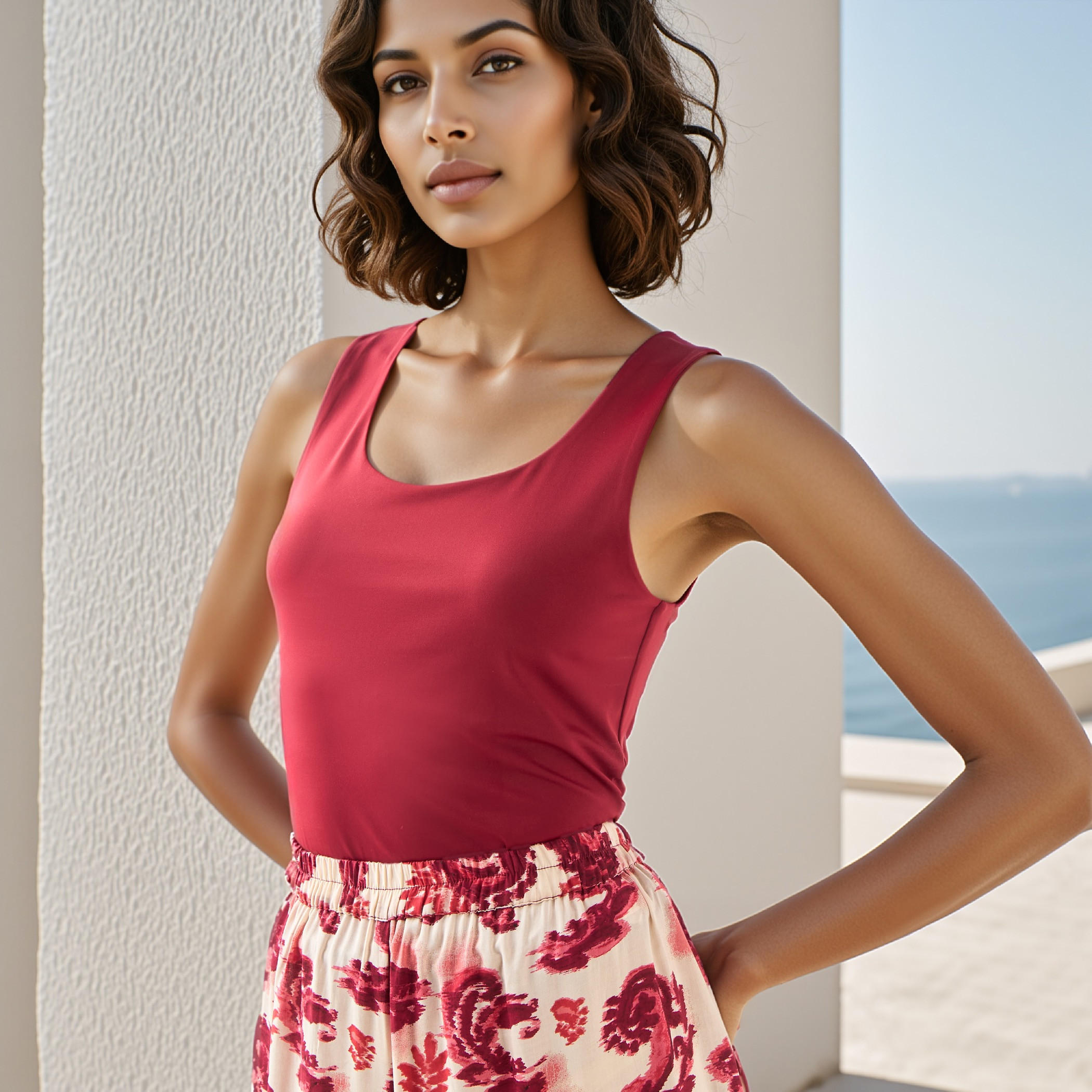 بلوزة قصيرة بقصة عادية-women-clothing-tshirts-image-4