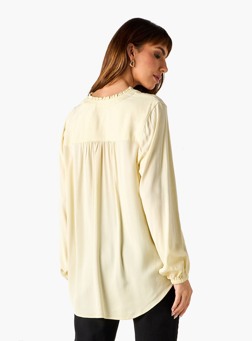 Mandarin Collar Viscose Top-women-clothing-shirtsandblouses-blouses-image-3