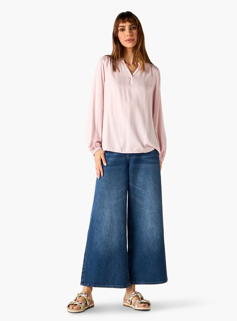 Mandarin Collar Viscose Top-women-clothing-shirtsandblouses-blouses-image-2