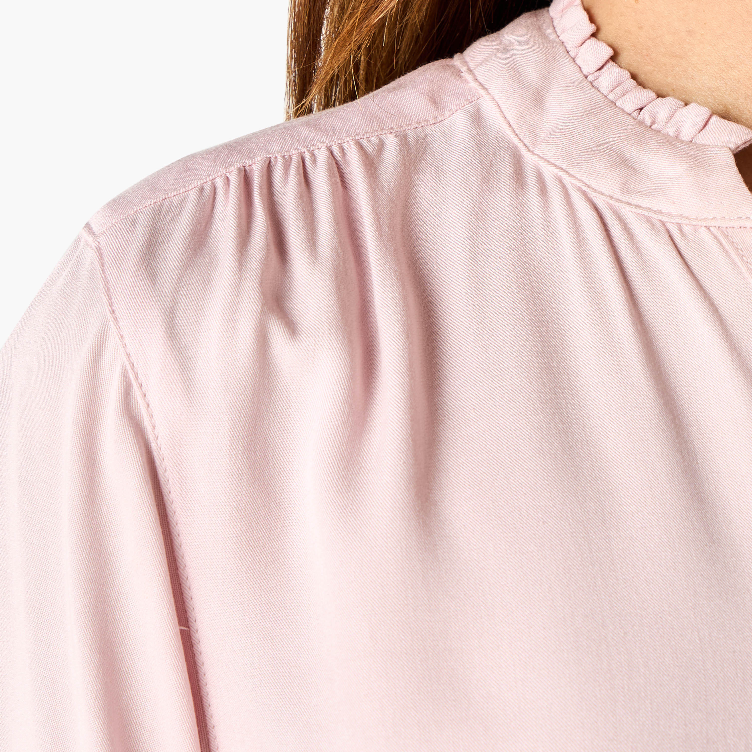 Mandarin Collar Viscose Top-women-clothing-shirtsandblouses-blouses-image-5