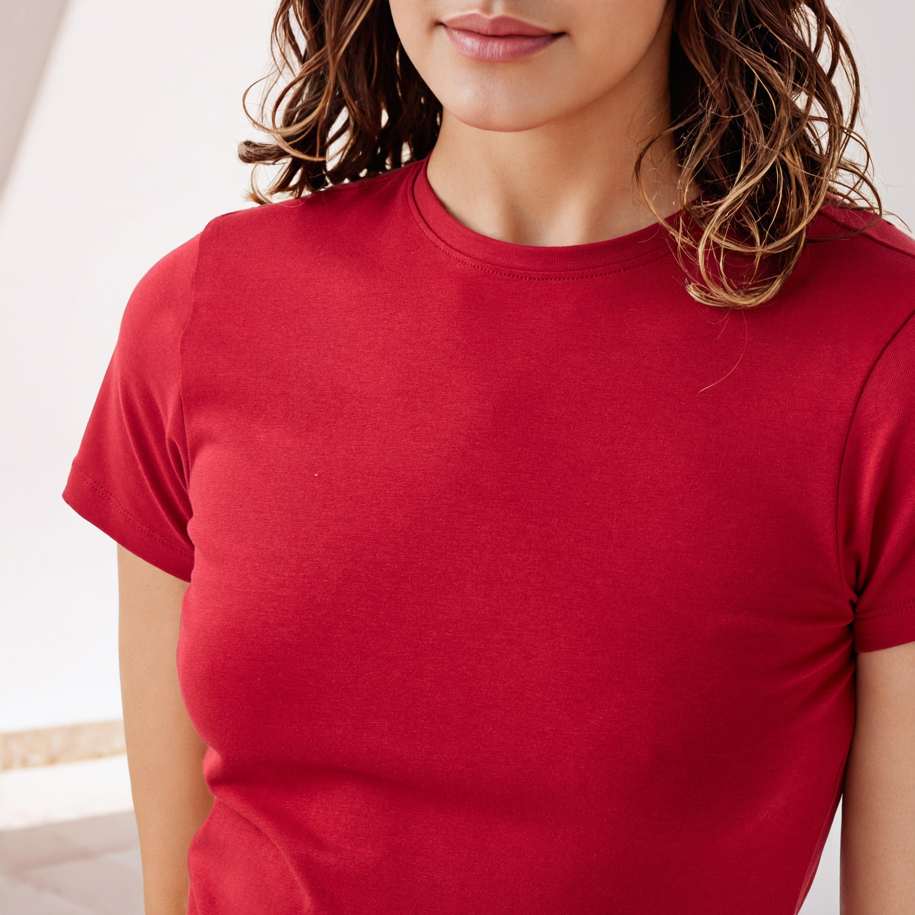 تيشيرت بقصة ضيقة-women-clothing-tshirts-image-2