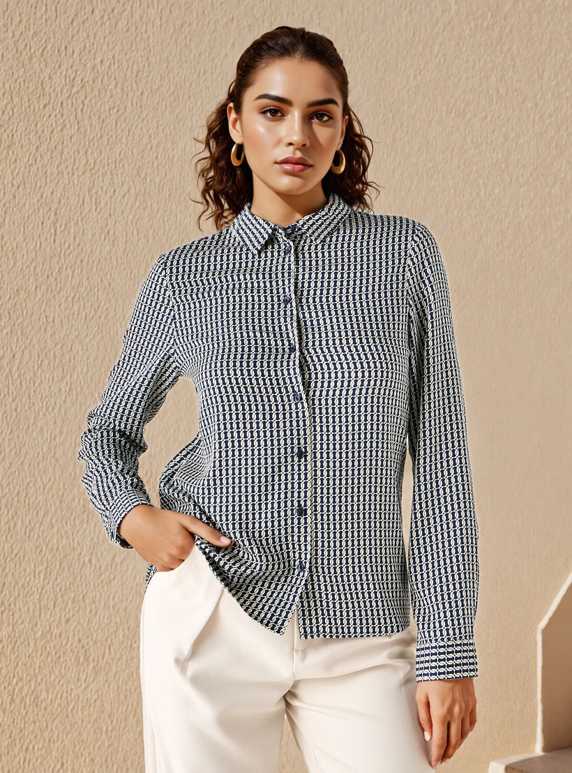 All-Over Print Viscose Shirt-women-clothing-shirtsandblouses-shirts-image-1