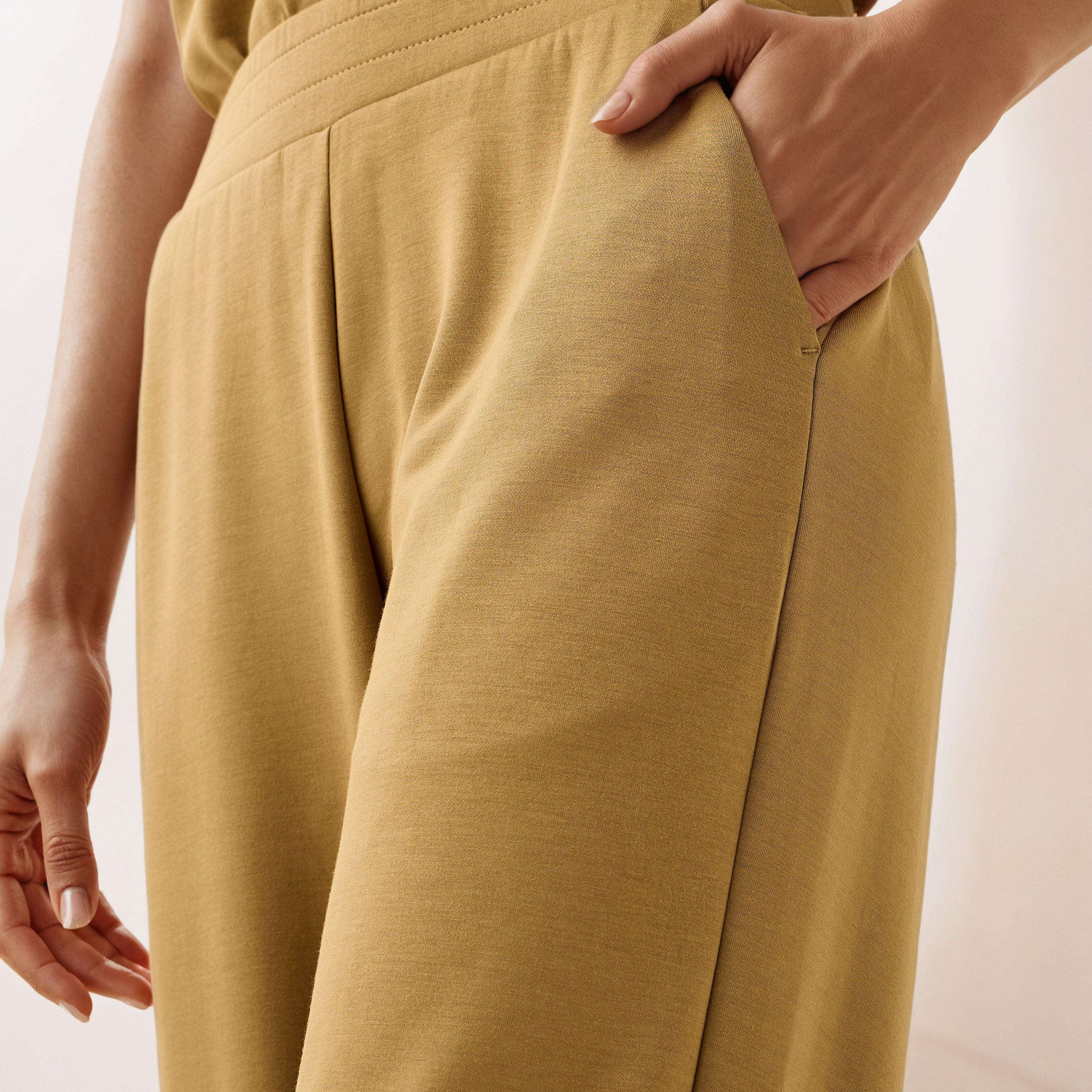 Plain Modal Flexi Waist Joggers with Pockets-women-clothing-bottoms-joggers-image-4