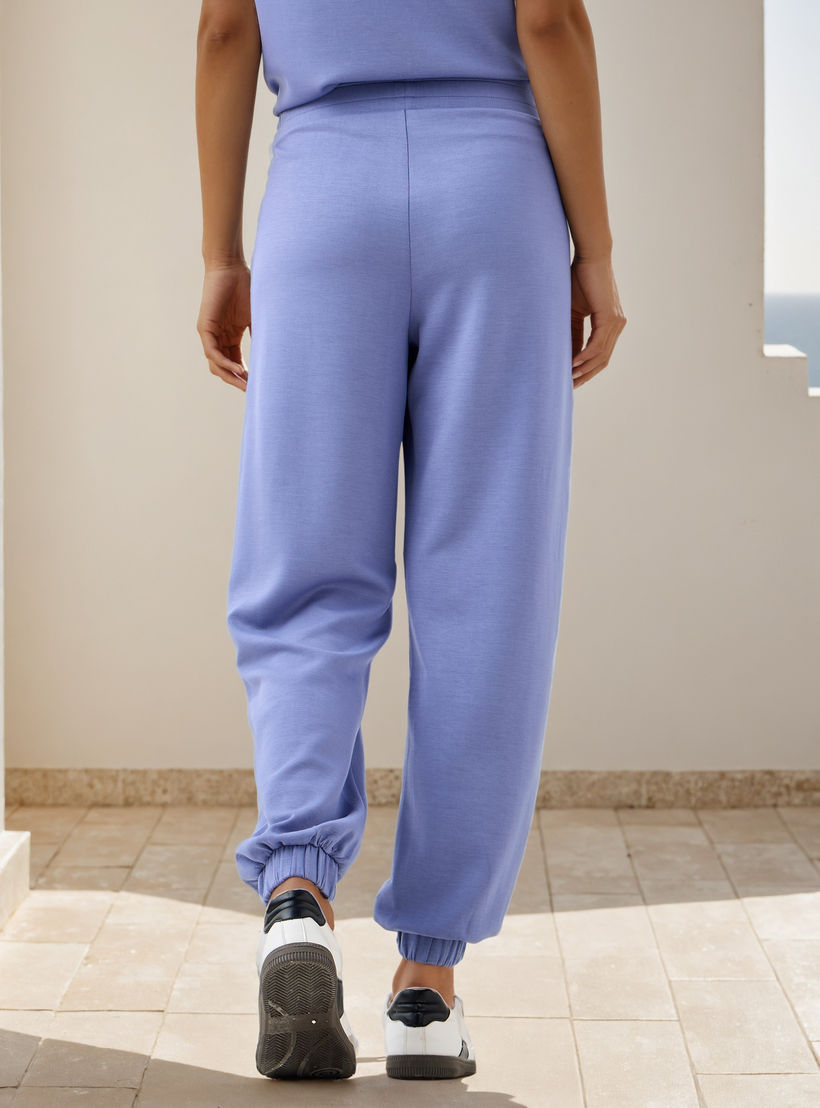 Plain Modal Flexi Waist Joggers with Pockets-women-clothing-bottoms-joggers-image-3