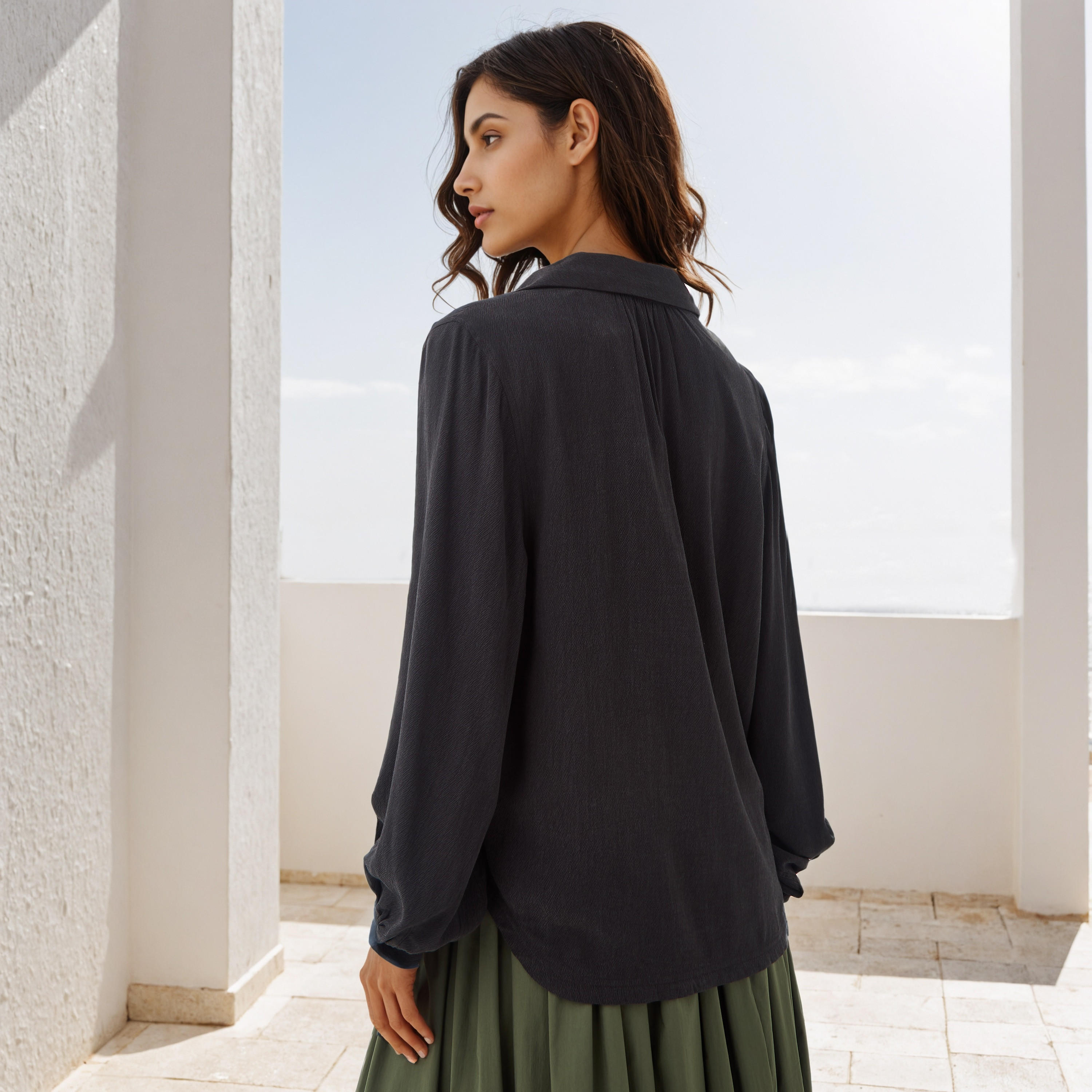 Regular Fit Textured Collared Top-women-clothing-shirtsandblouses-blouses-image-4