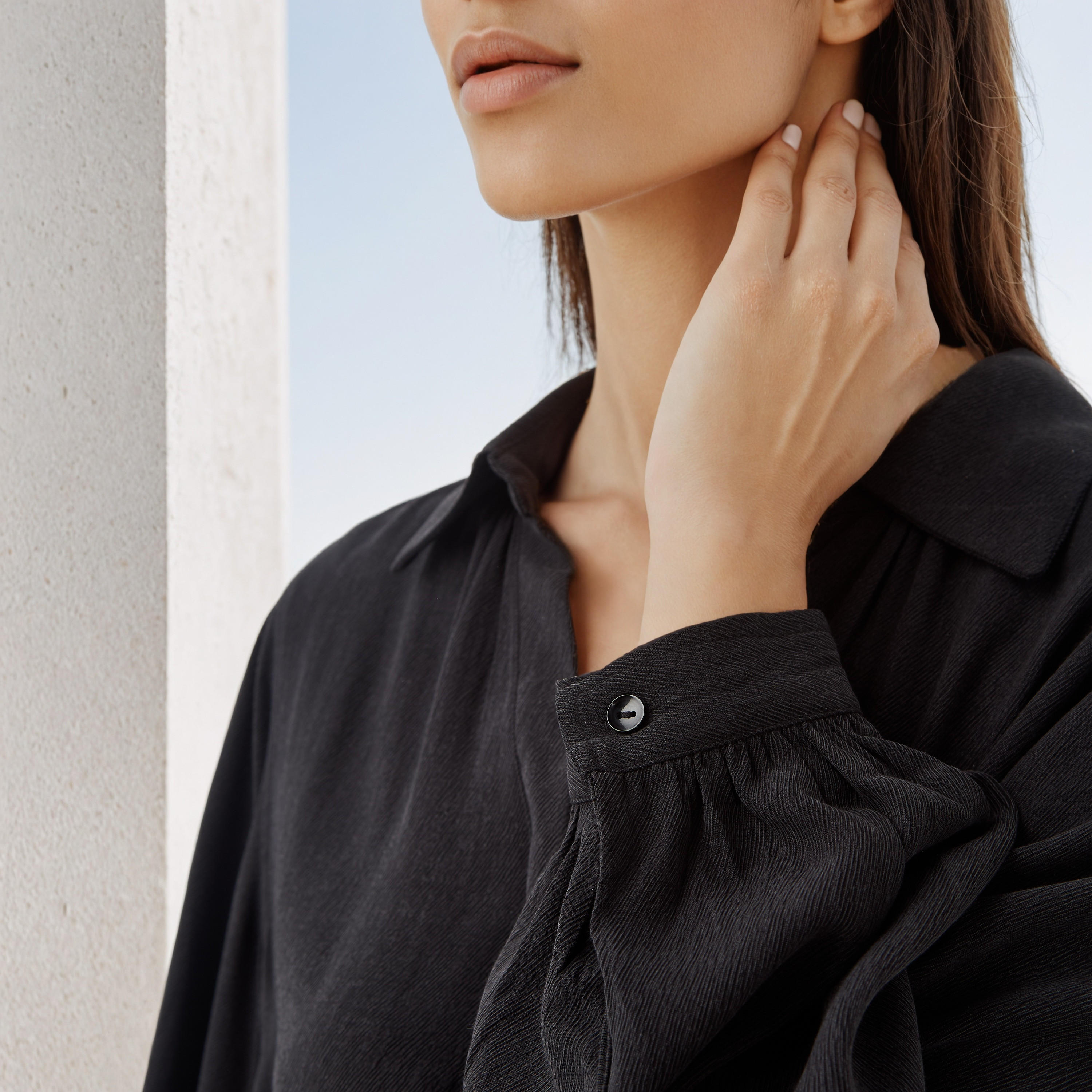 Regular Fit Textured Collared Top-women-clothing-shirtsandblouses-blouses-image-5