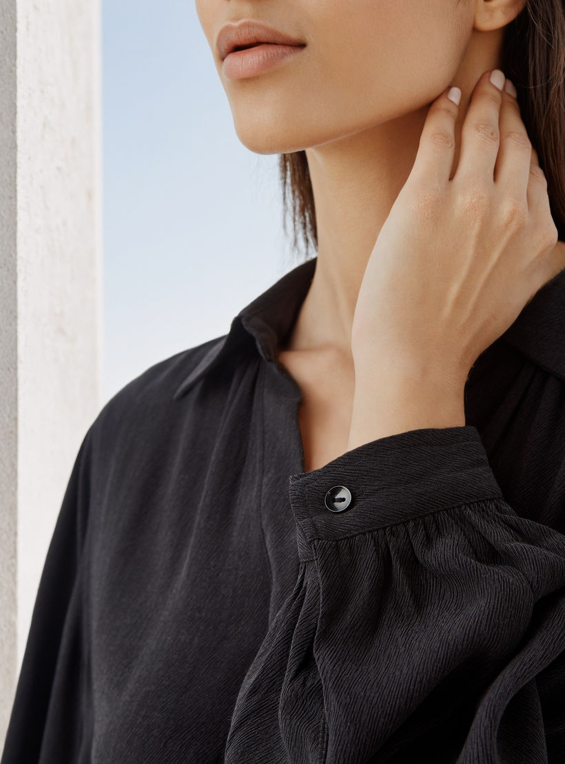 Regular Fit Textured Collared Top-women-clothing-shirtsandblouses-blouses-image-5