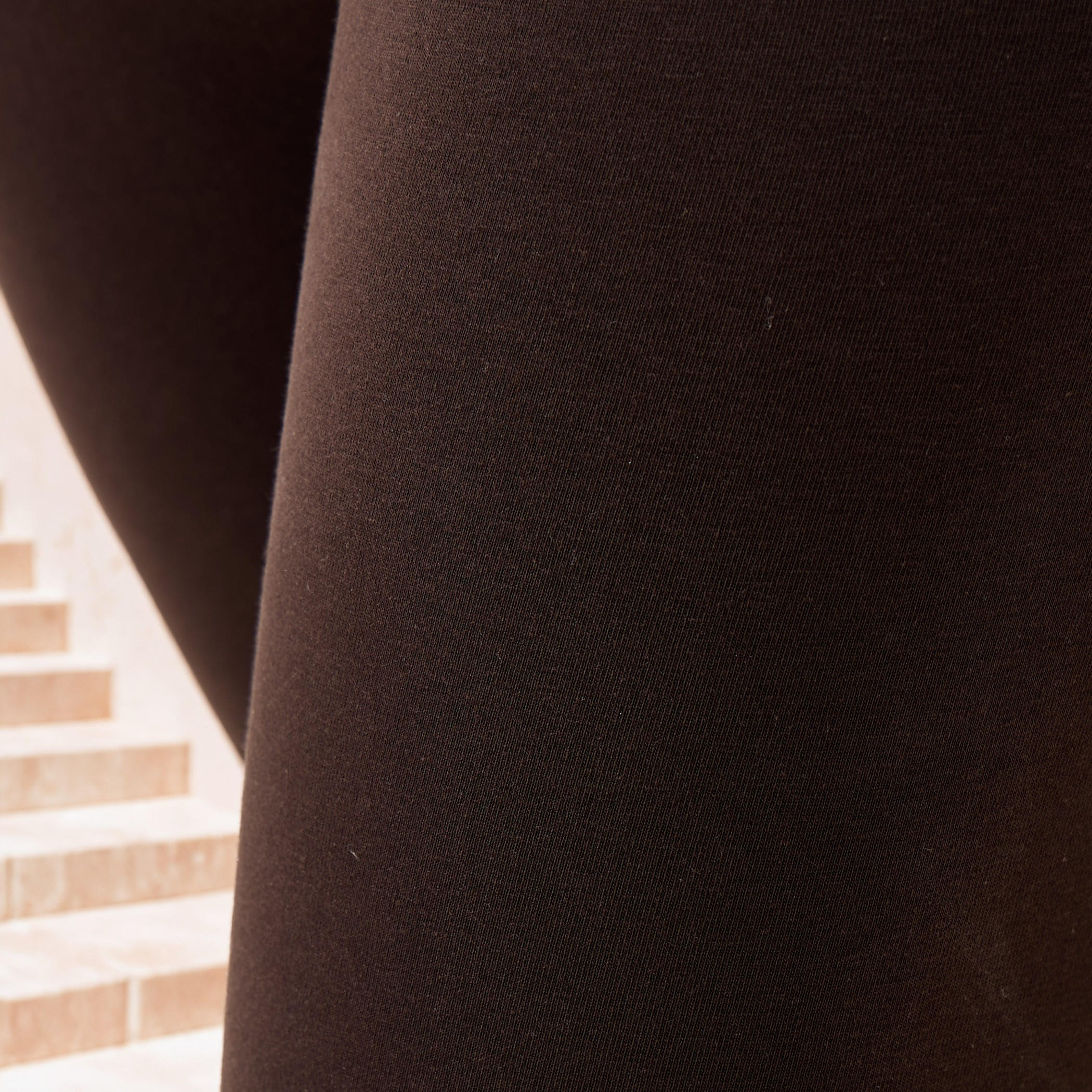 بنطلون ليقنز قصير بقصة ضيقة وخصر عالي-women-clothing-bottoms-leggings-image-1