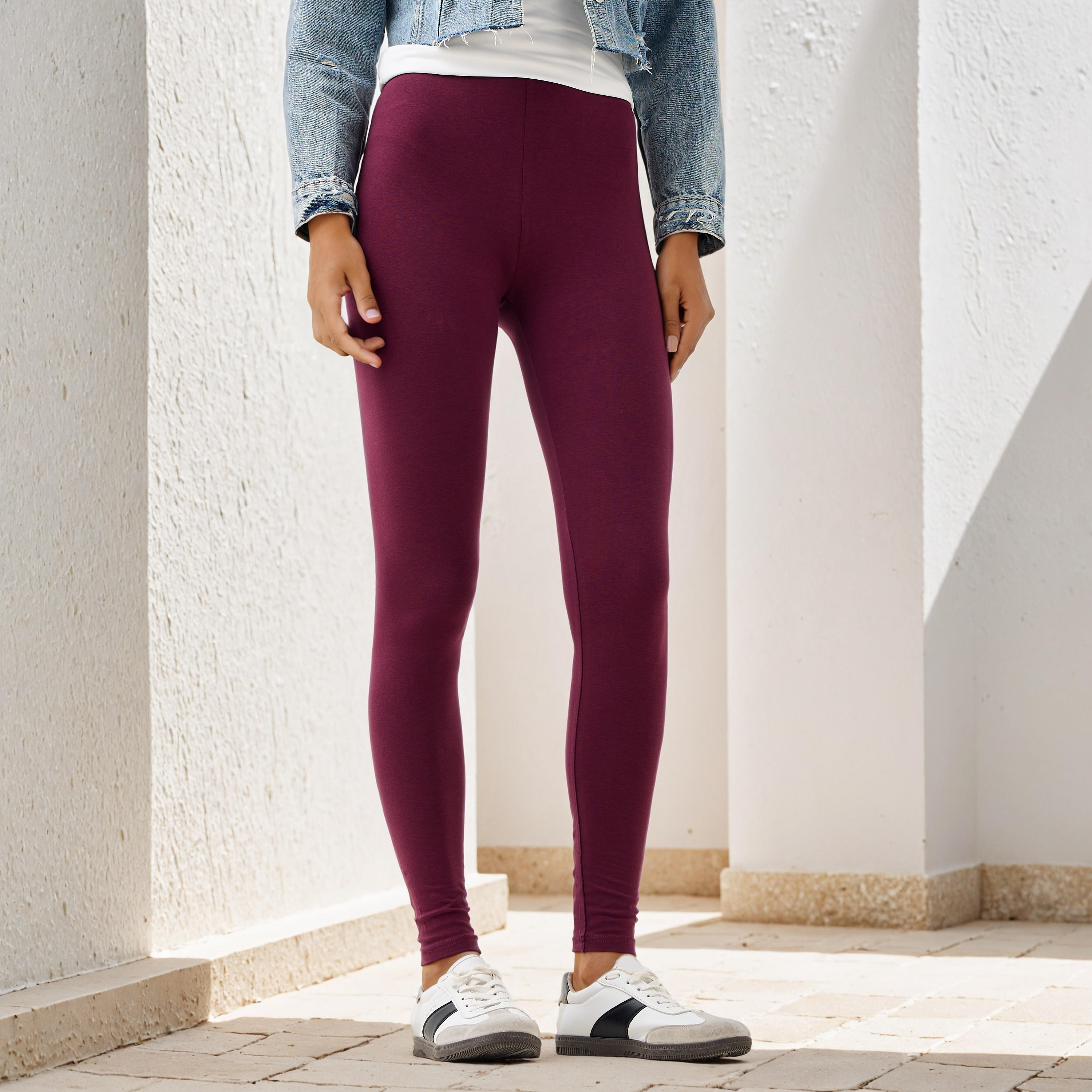 بنطلون ليقنز بقصة ضيقة وخصر عالي-women-clothing-bottoms-leggings-image-5