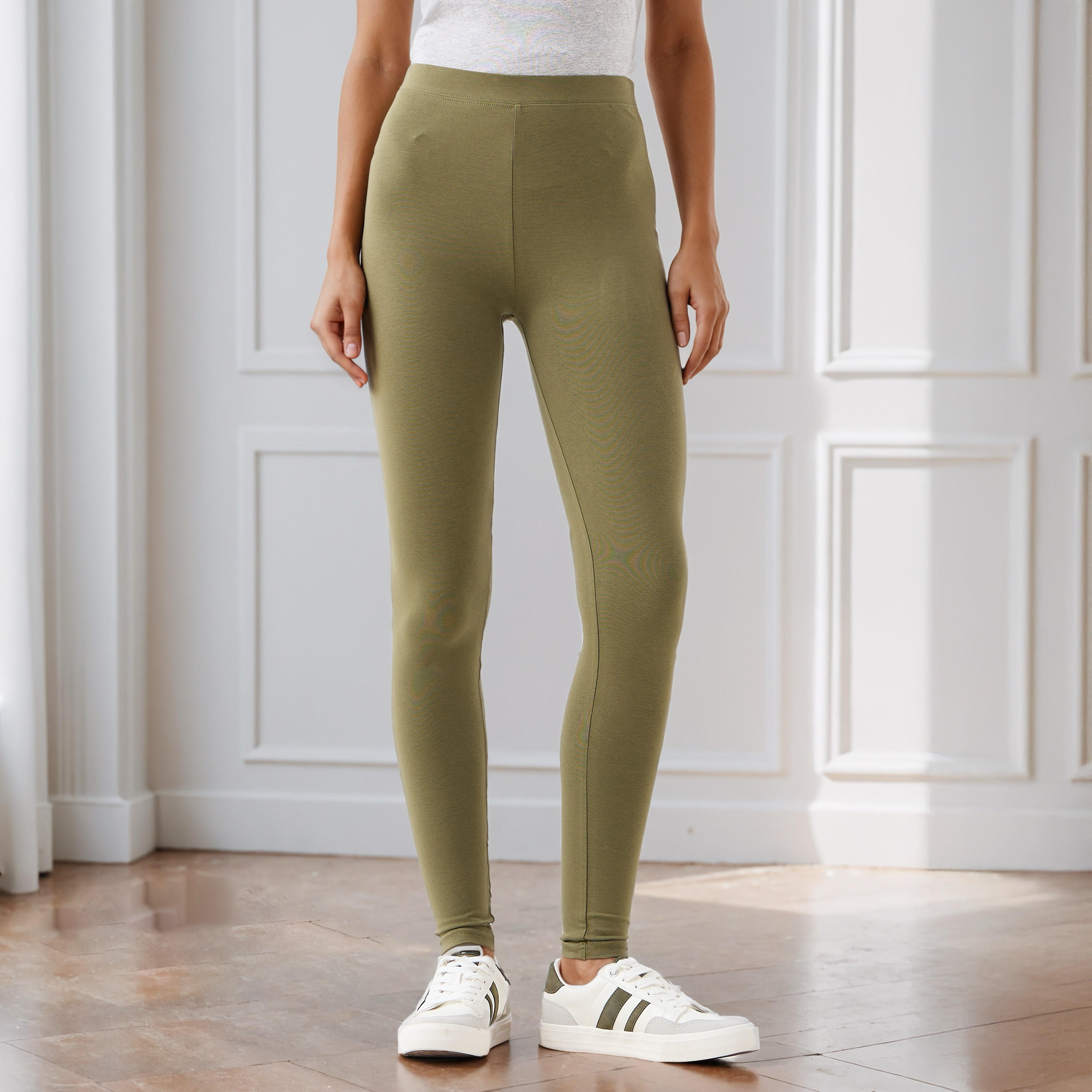 Slim Fit High-Rise Leggings-women-clothing-bottoms-leggings-image-1