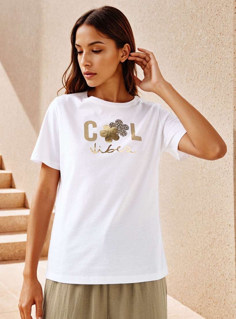 Graphic Print Crew Neck T-shirt-women-clothing-tshirts-image-1