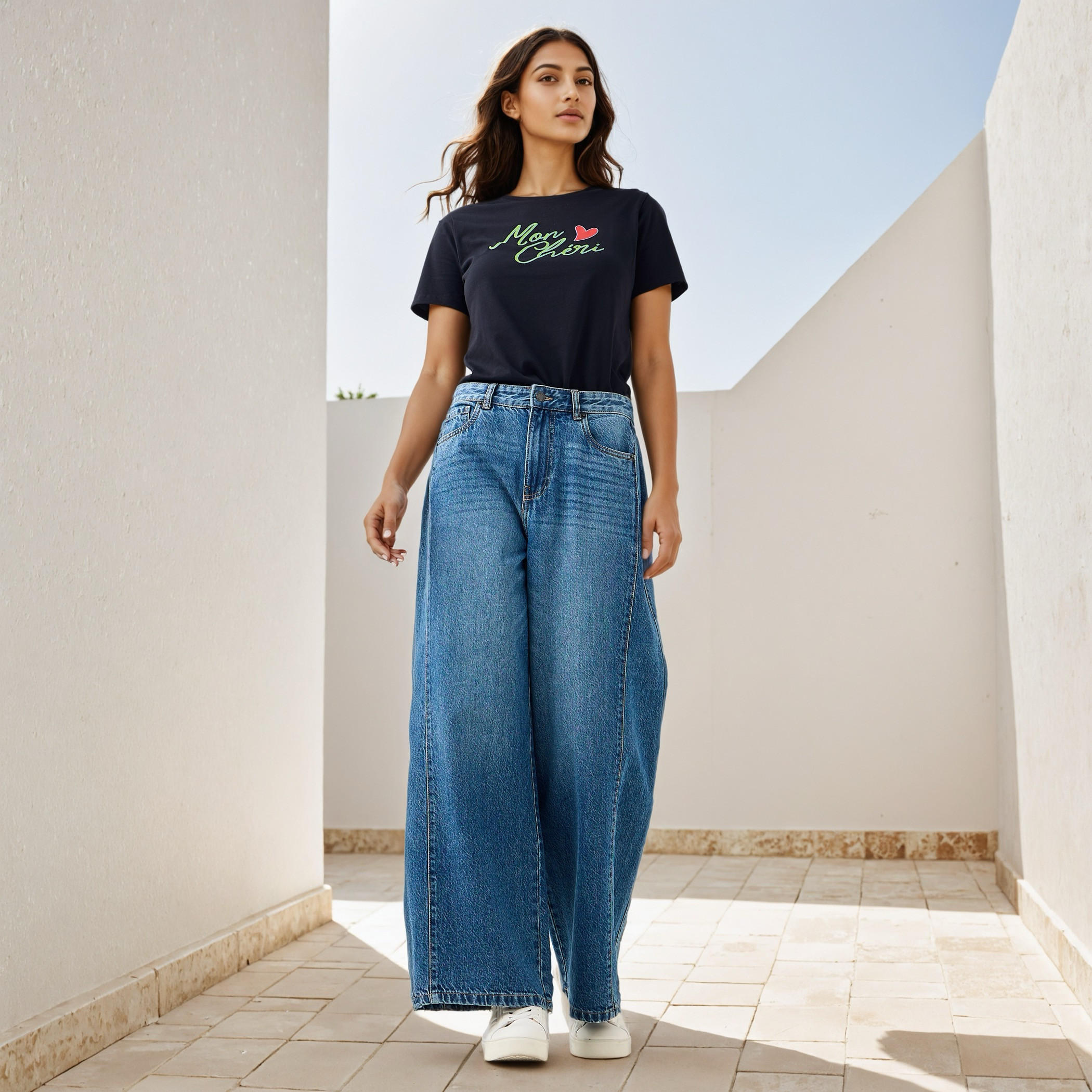Printed T-shirt with Crew Neck-women-clothing-tshirts-image-2