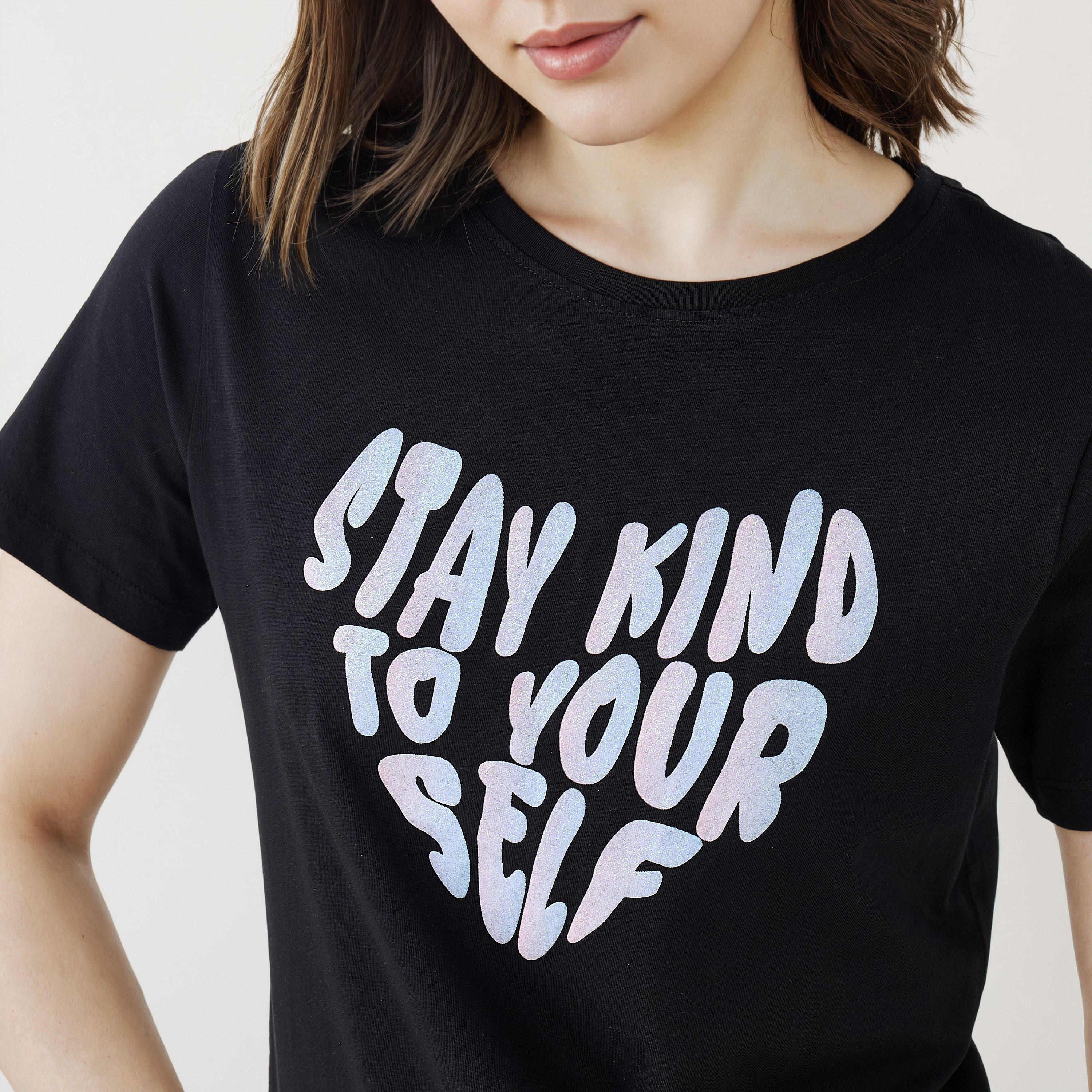 Slogan Print T-shirt-women-clothing-tshirts-image-4