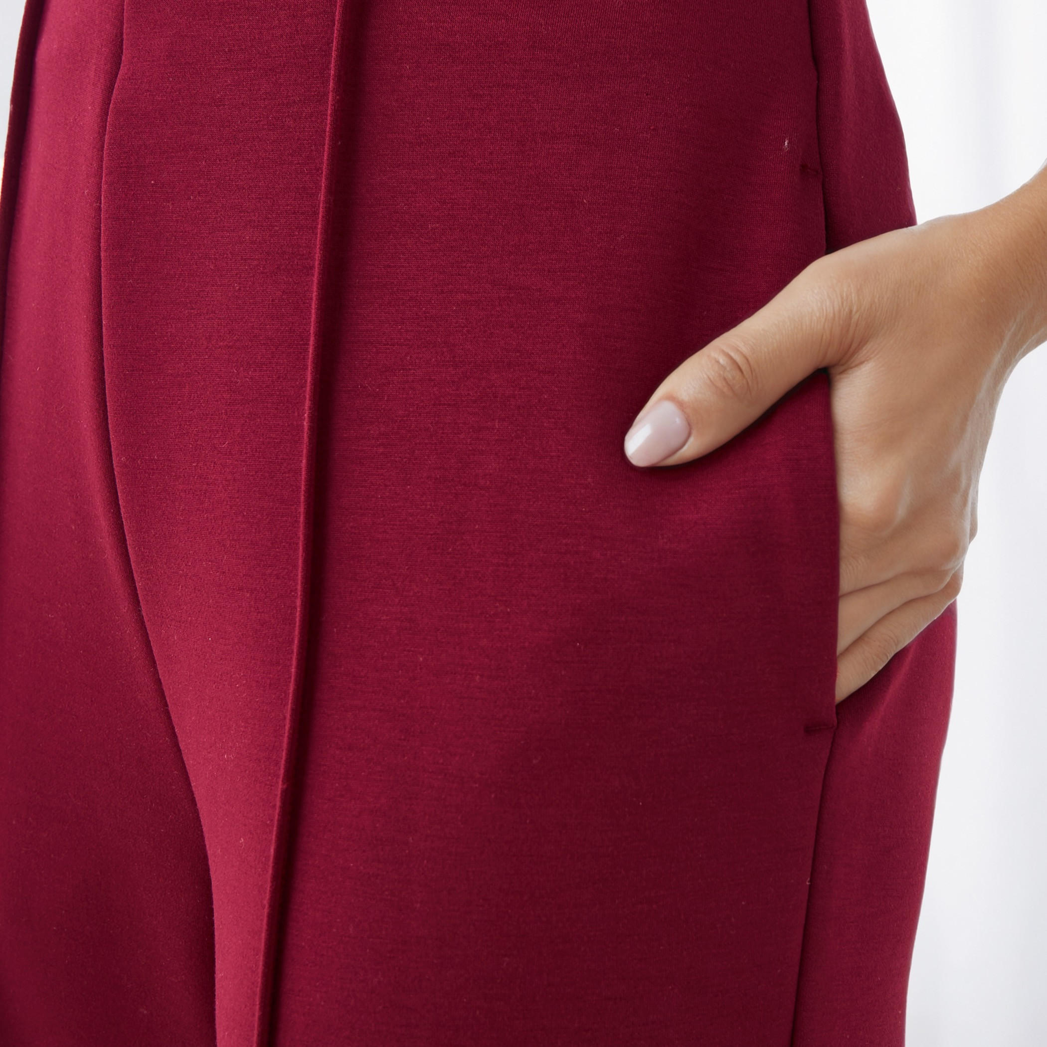 Pintuck Accent Wide Leg Flexi Waist Pants-women-clothing-bottoms-trousers-image-4
