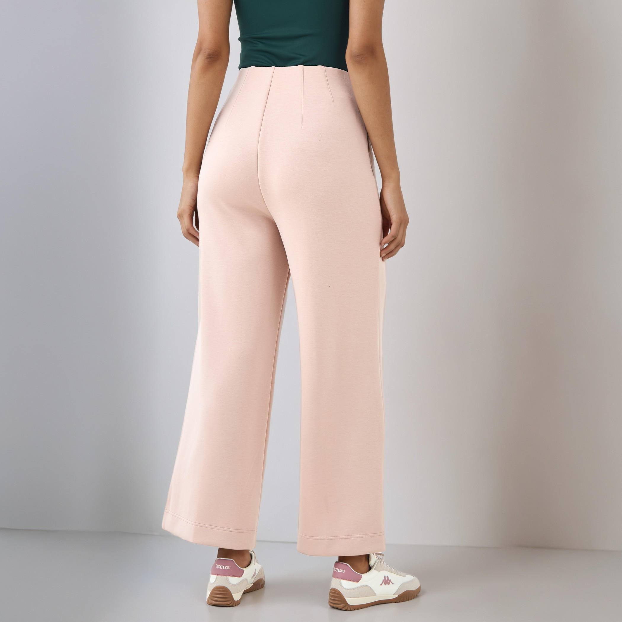 بنطلون واسع الساقين بخصر مرن وزينة بينتوك-women-clothing-bottoms-trousers-image-3