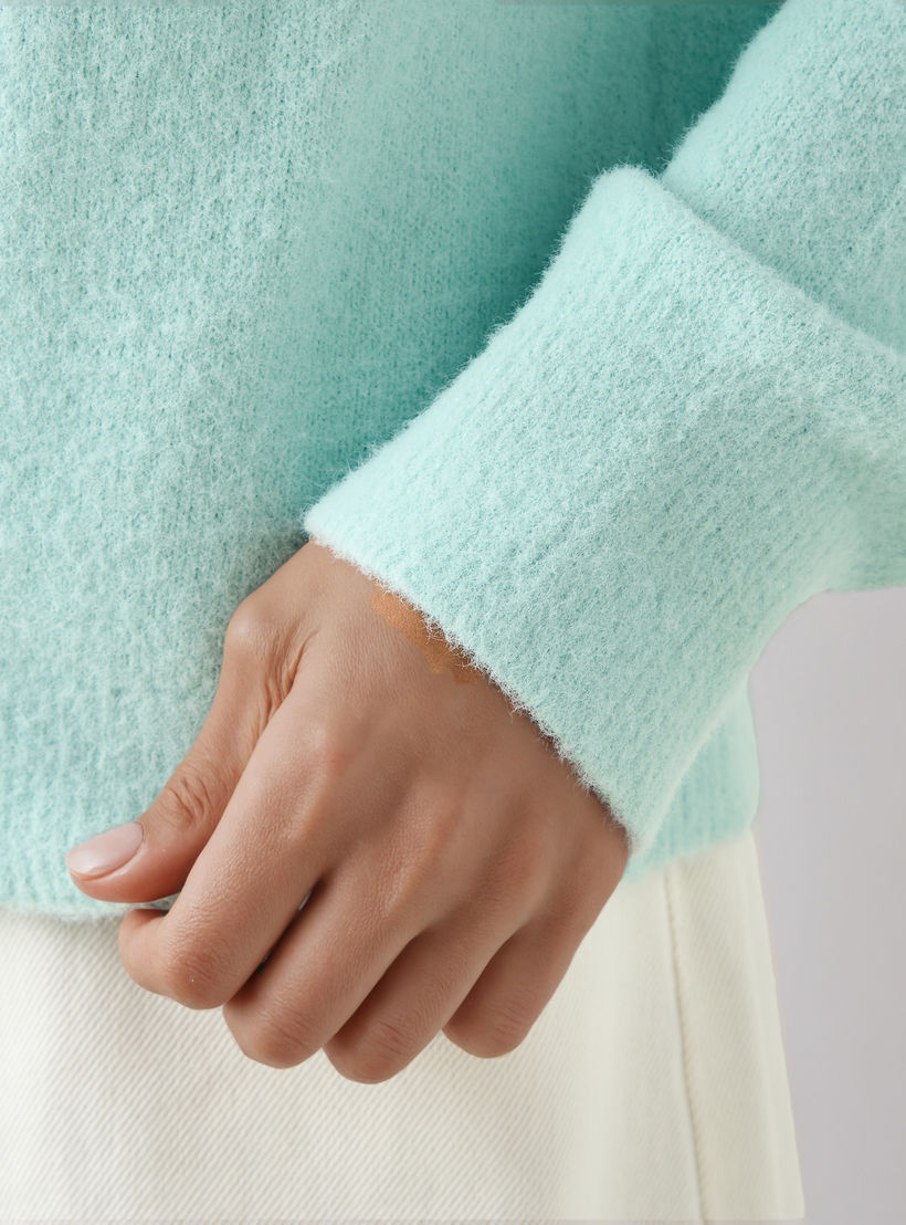 Crew Neck Sweater with Drop Shoulders-women-clothing-cardigansandjumpers-jumpers-image-4