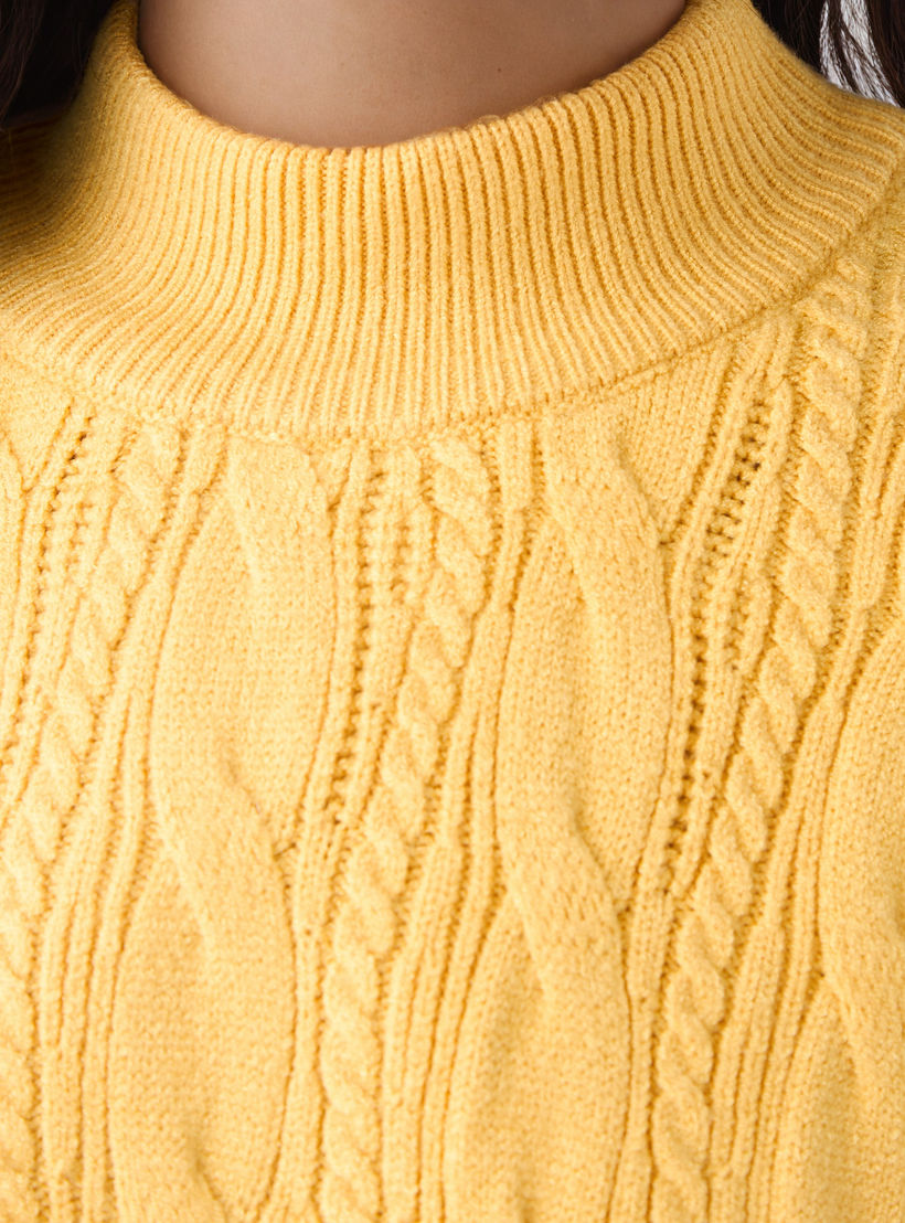 Cable Knit Boxy Sweater with Long Sleeves-women-clothing-cardigansandjumpers-jumpers-image-5