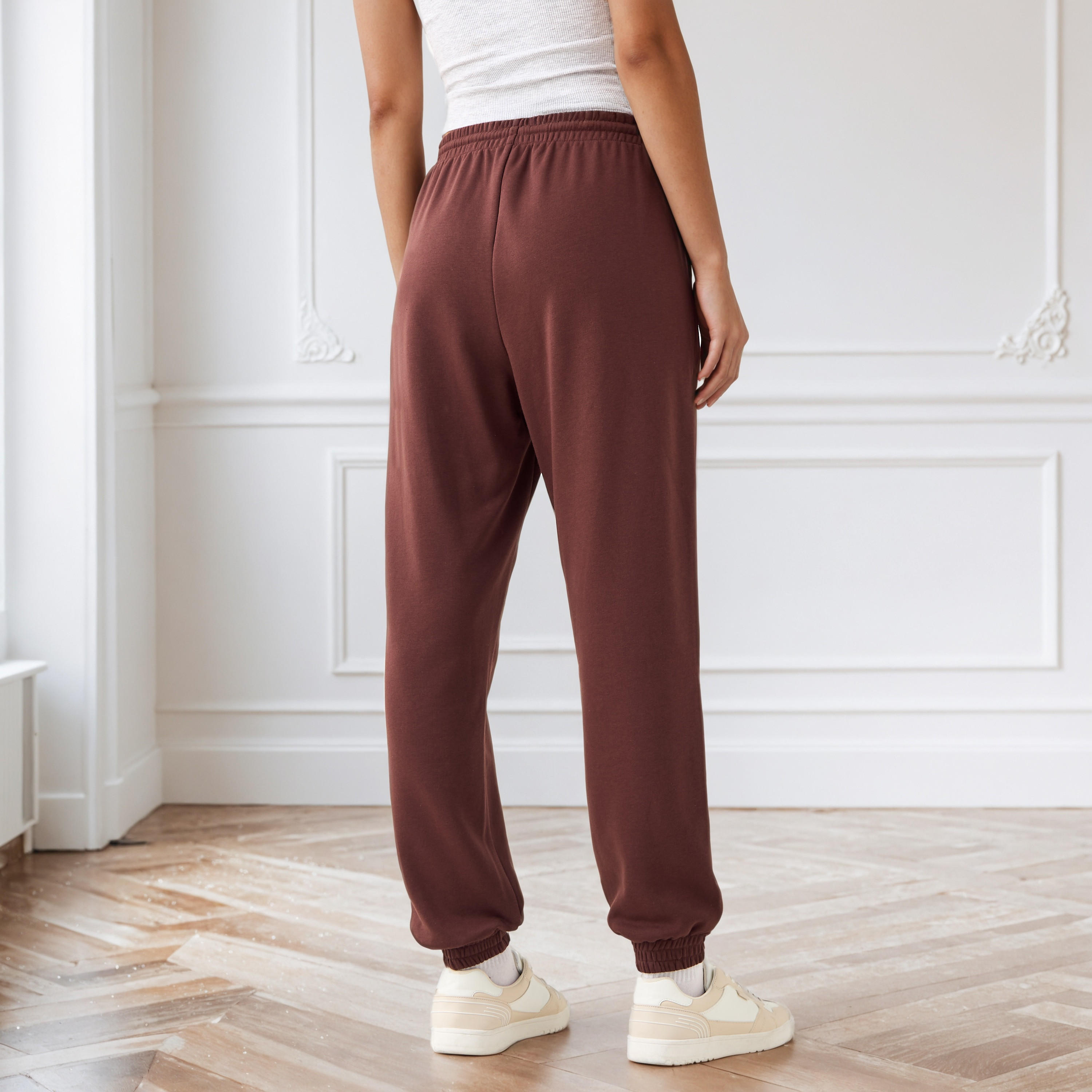 Regular Fit Flexi Waist Joggers with Pockets-women-clothing-bottoms-joggers-image-3