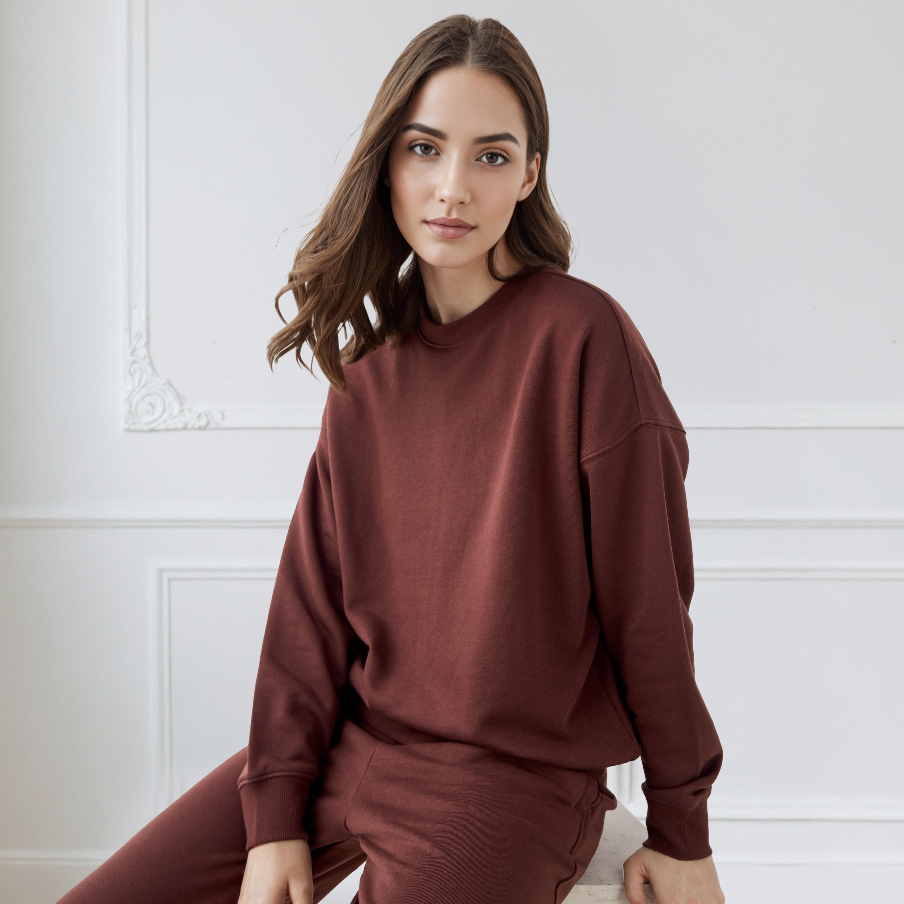 Relaxed Fit Sweatshirt-women-winterwear-hoodiesandsweatshirts-sweatshirts-image-1