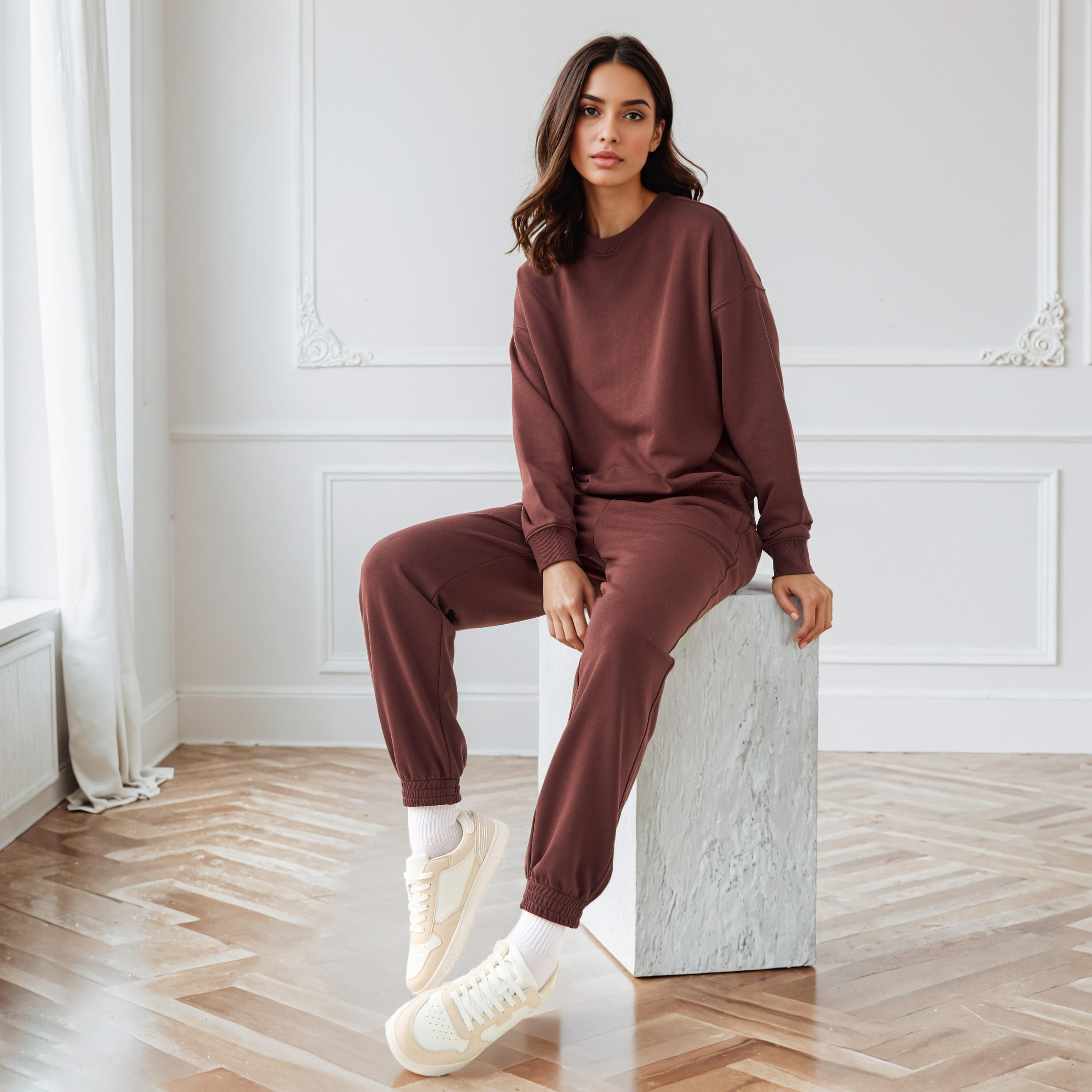 Relaxed Fit Sweatshirt-women-winterwear-hoodiesandsweatshirts-sweatshirts-image-2