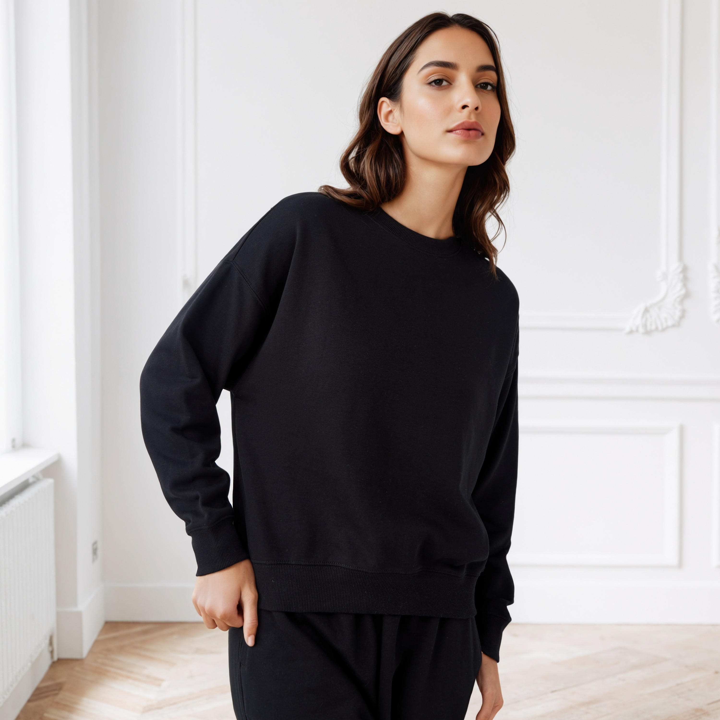 Relaxed Fit Sweatshirt-women-winterwear-hoodiesandsweatshirts-sweatshirts-image-1