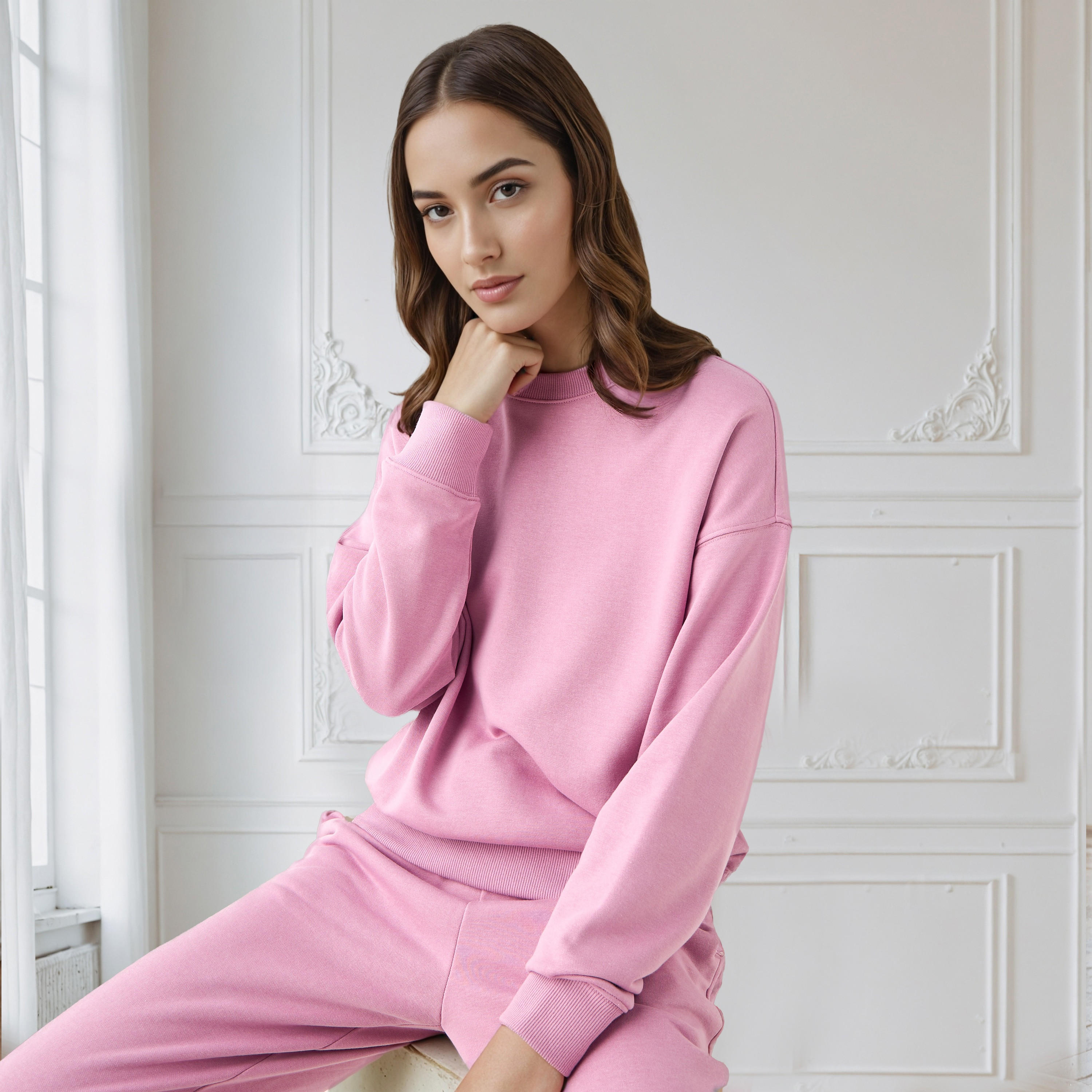 Relaxed Fit Sweatshirt-women-winterwear-hoodiesandsweatshirts-sweatshirts-image-1