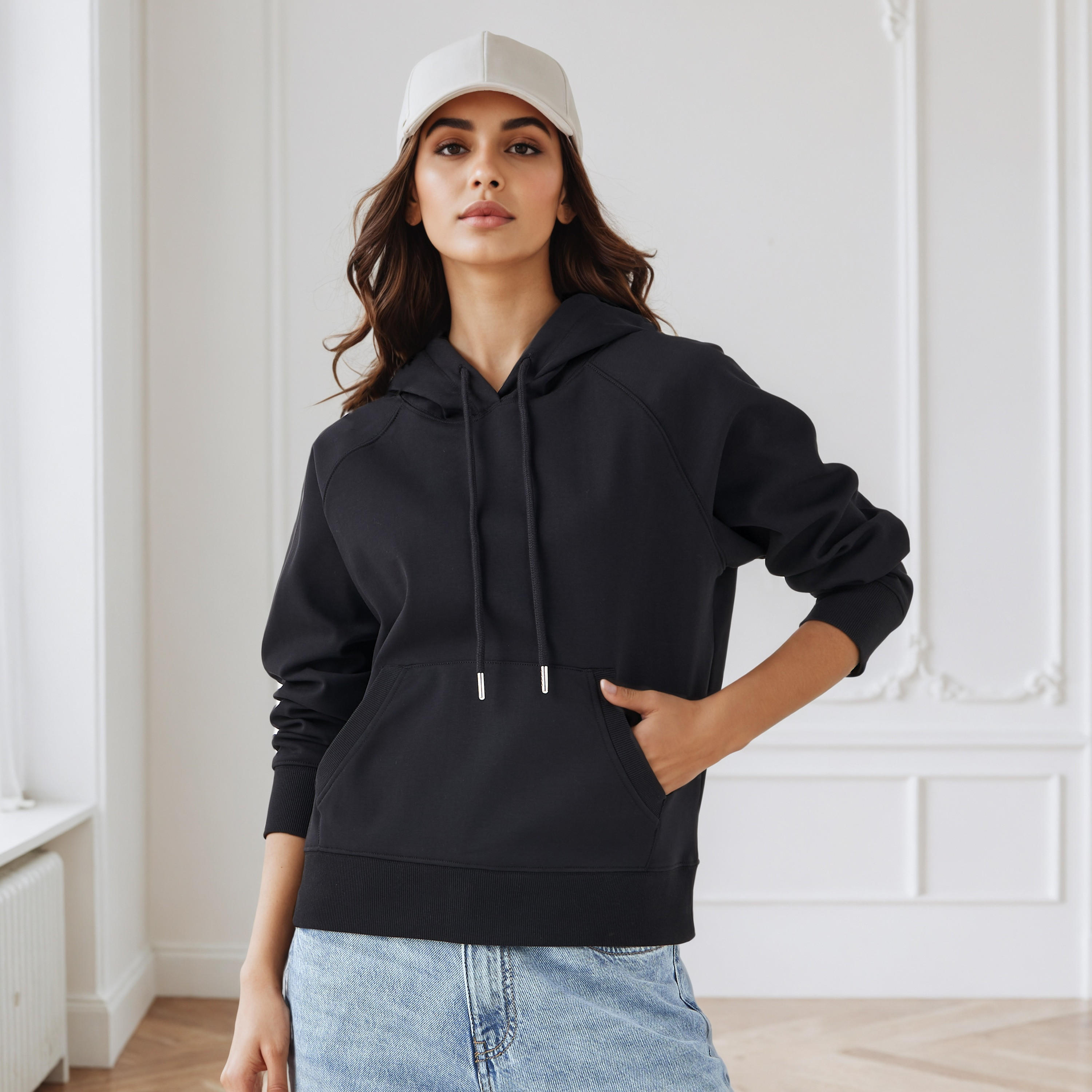 هودي برباط حبل وجيوب كنغر-women-winterwear-hoodiesandsweatshirts-hoodies-image-5