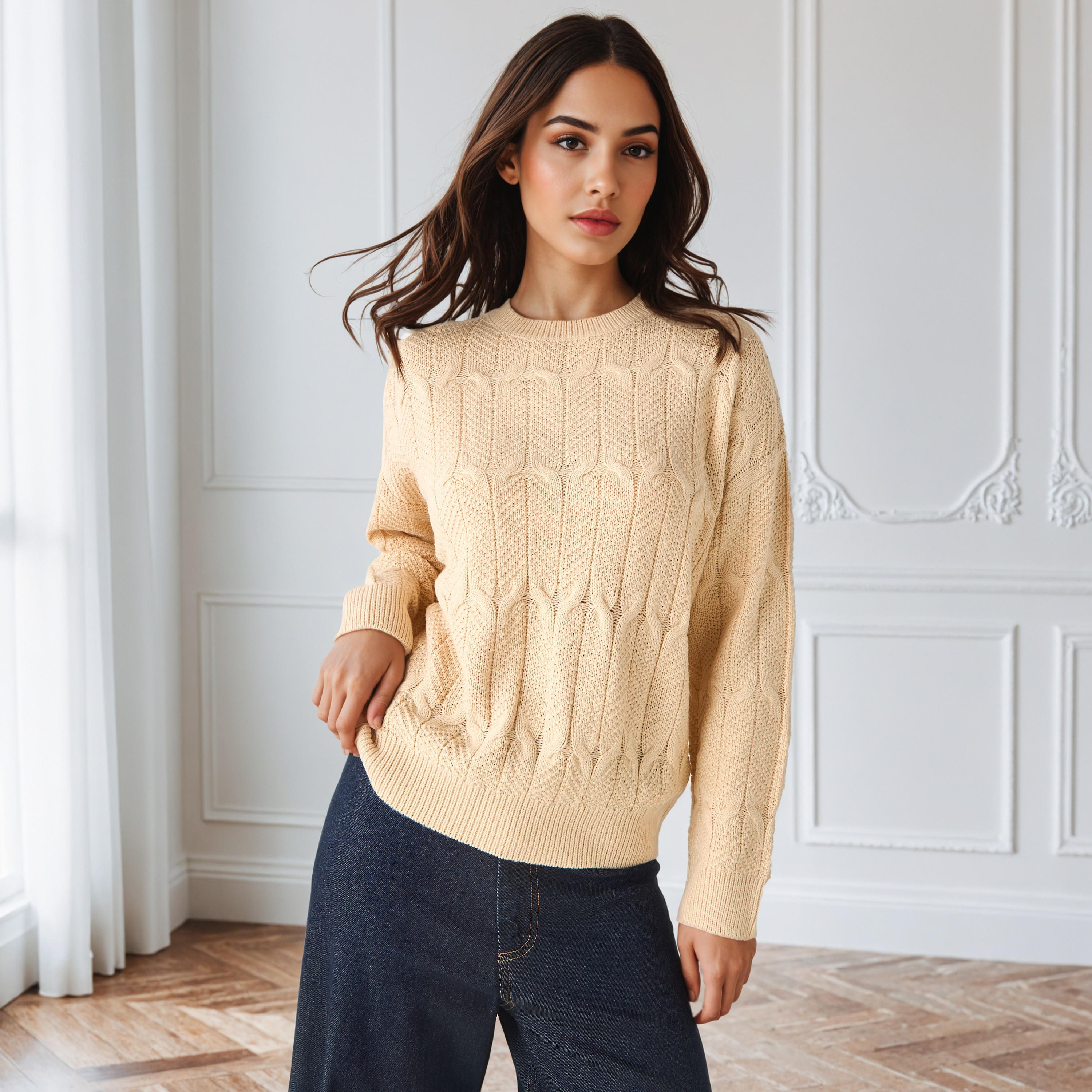 كنزة بارزة الملمس-women-clothing-cardigansandjumpers-jumpers-image-1
