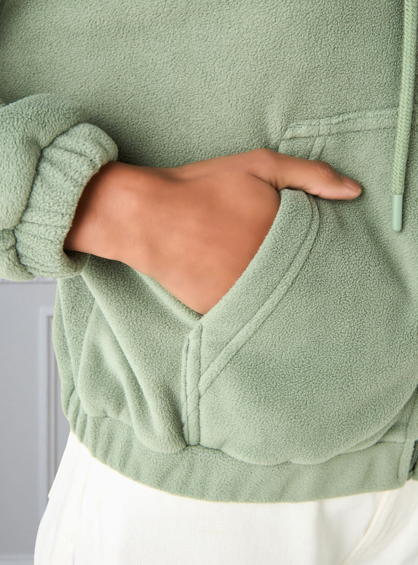 Polyester Fleece Jacket with Hood-women-winterwear-coatsandjackets-jackets-image-4