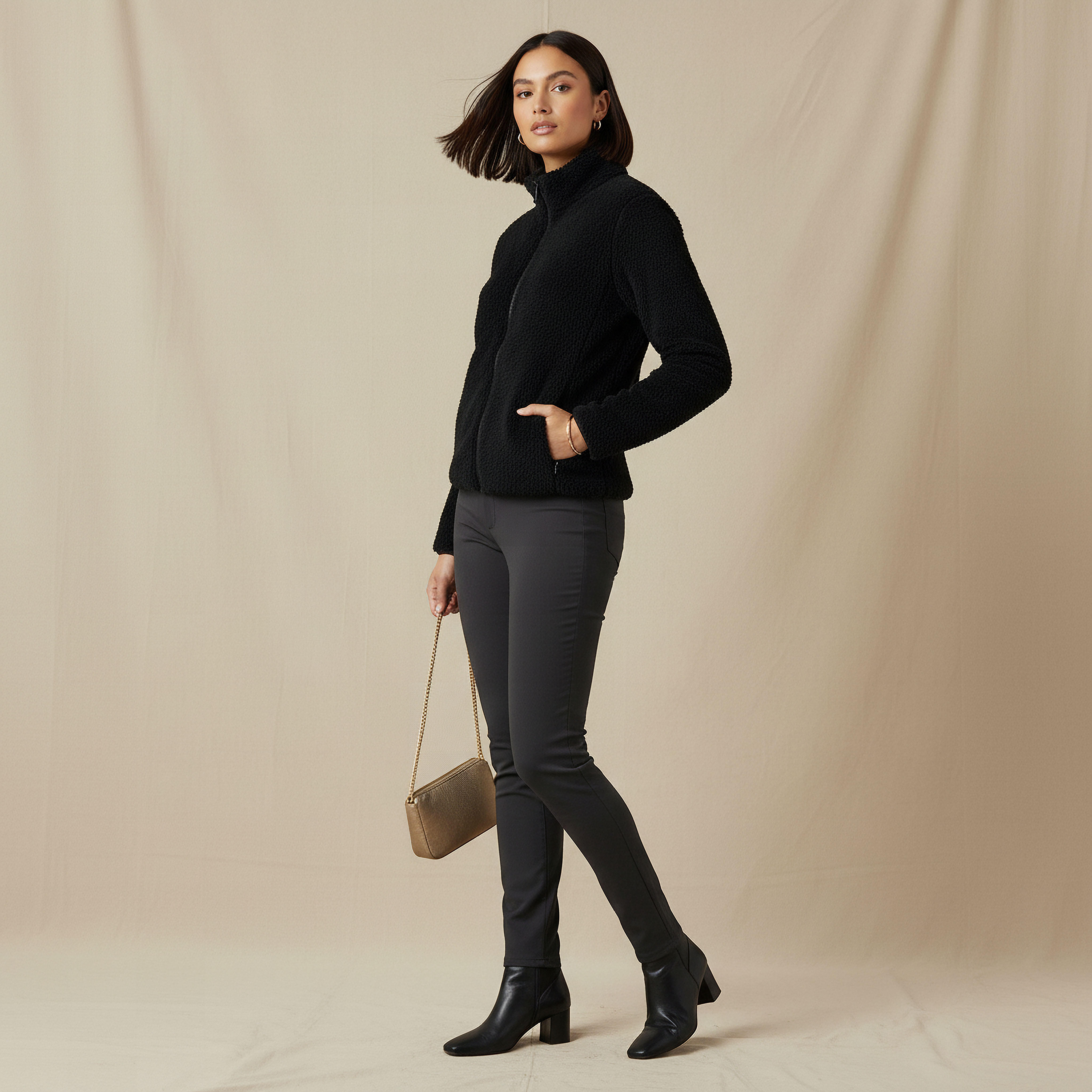 Polyester Jacket with Sherpa Lining-women-winterwear-coatsandjackets-jackets-image-2