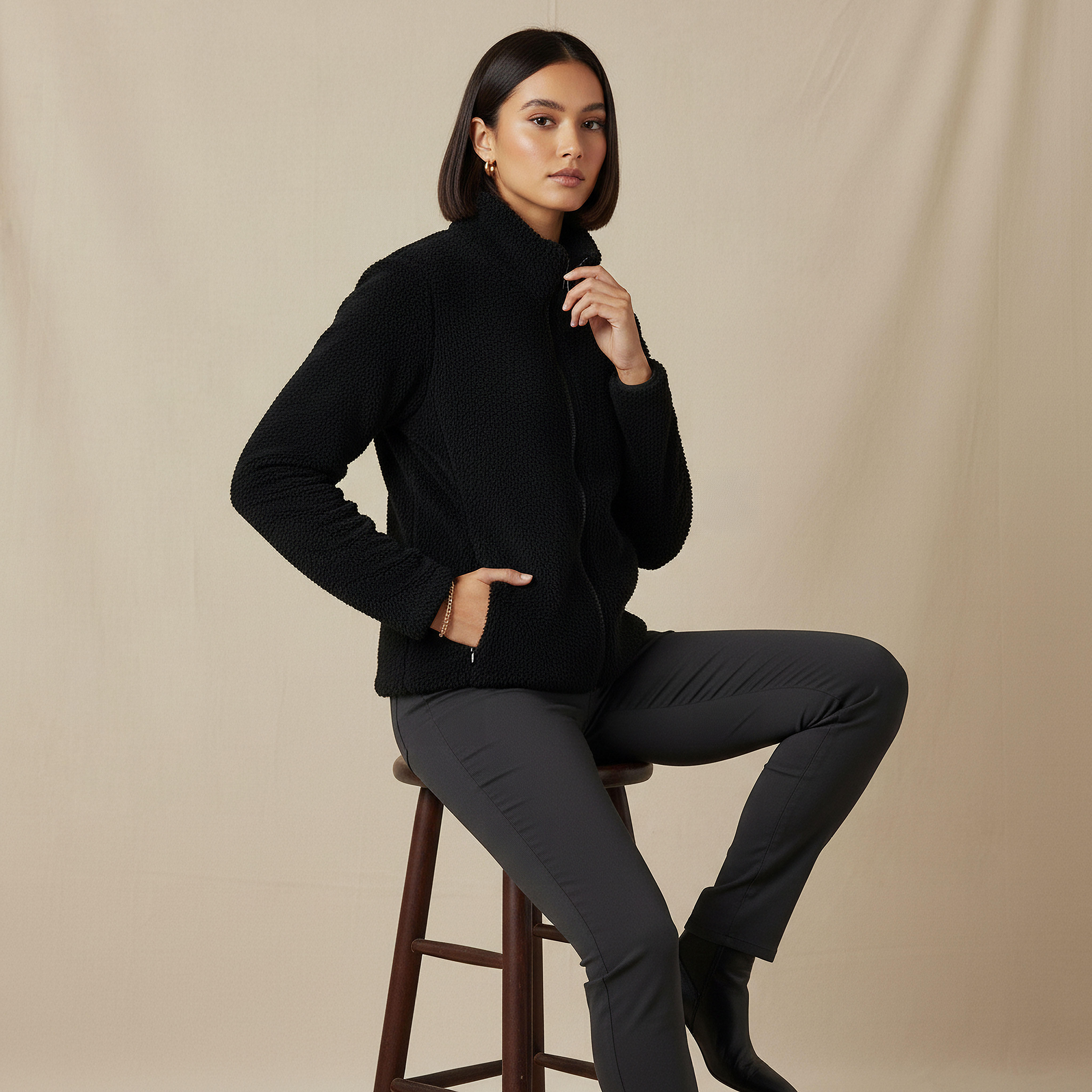 جاكيت بوليستر ببطانة شيربا-women-winterwear-coatsandjackets-jackets-image-5