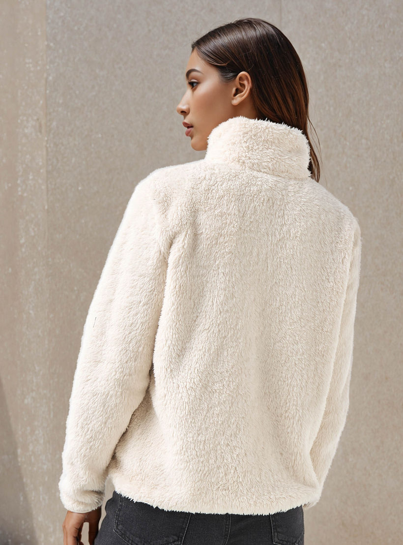جاكيت بوليستر ببطانة شيربا-women-winterwear-coatsandjackets-jackets-image-4