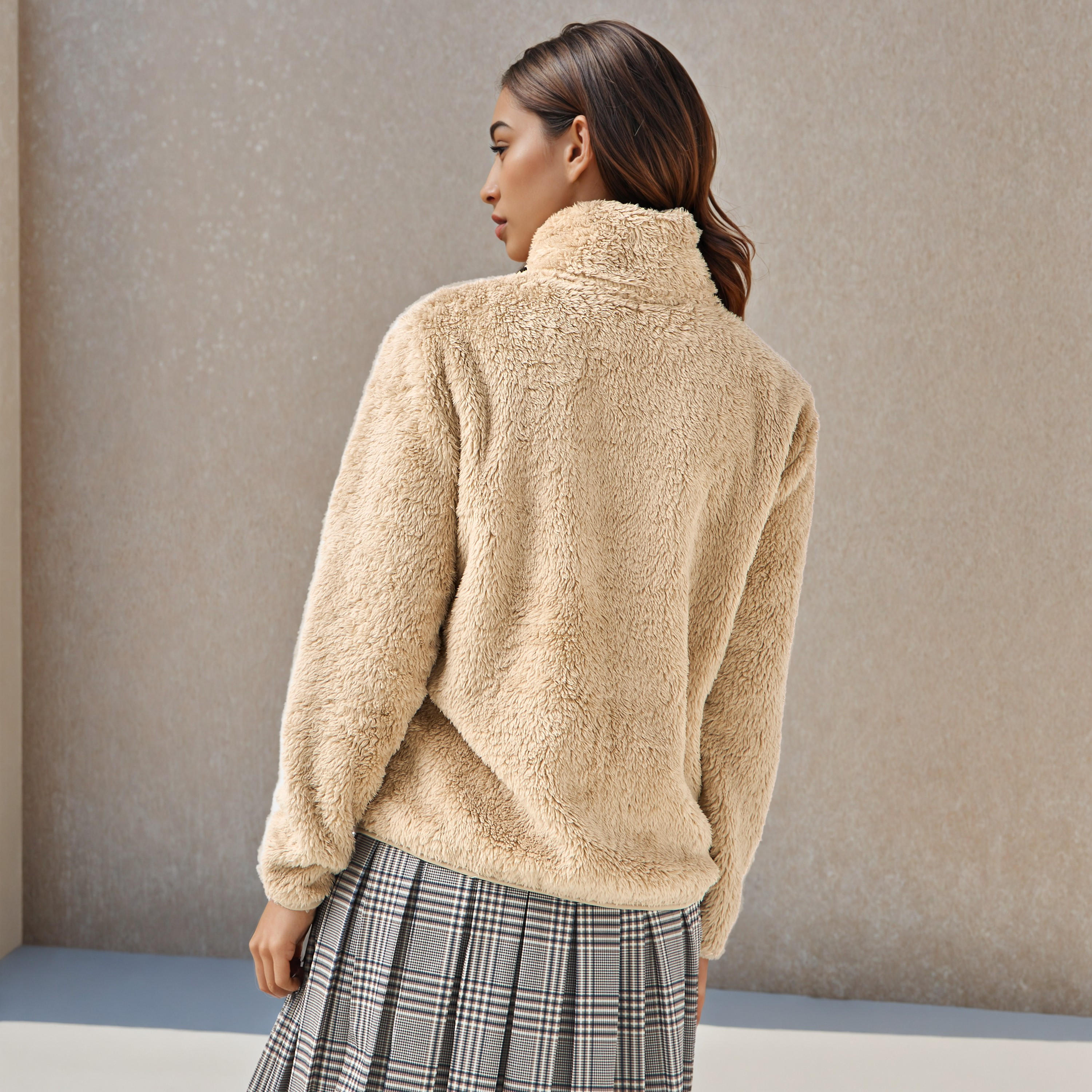 Polyester Jacket with Sherpa Lining-women-winterwear-coatsandjackets-jackets-image-3