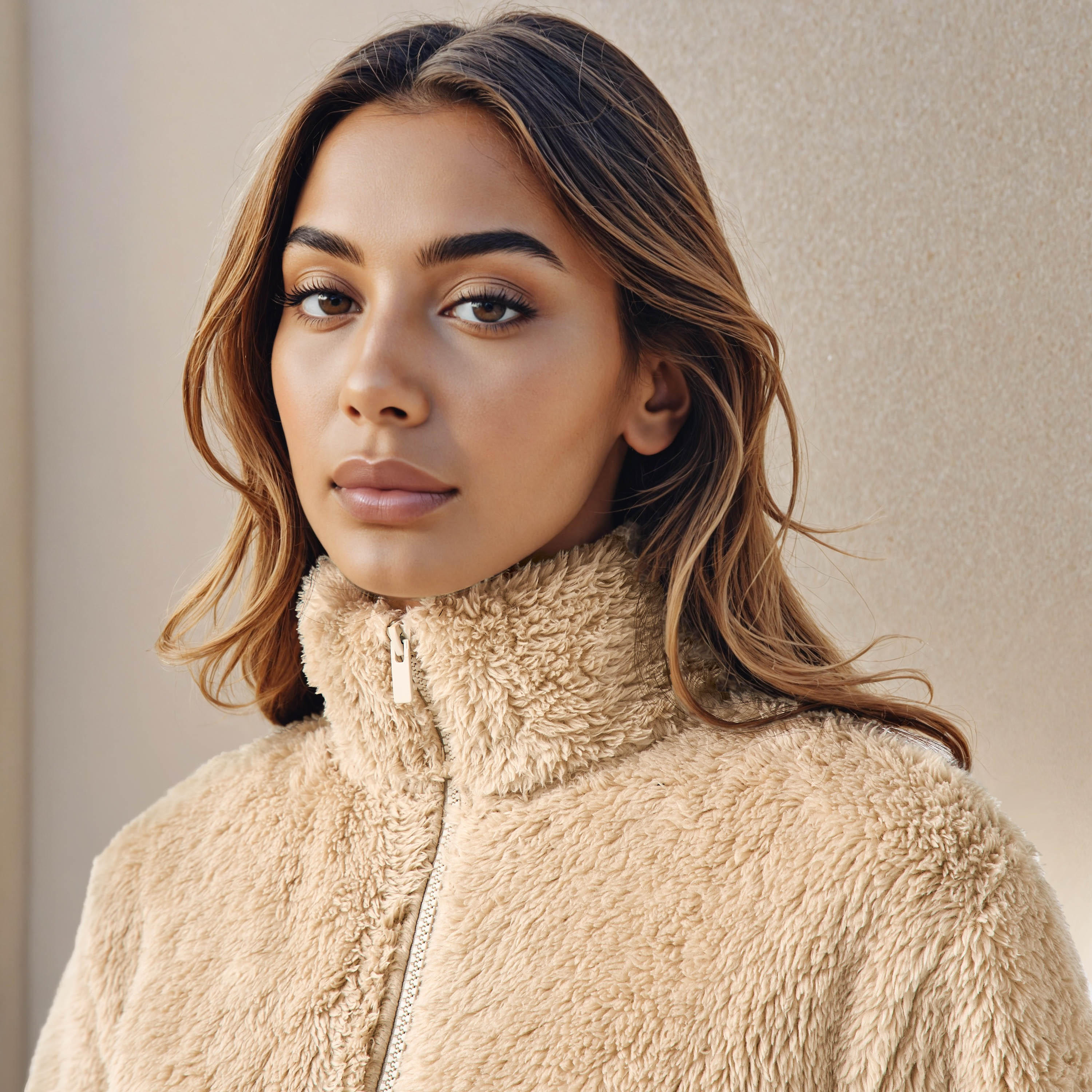 Polyester Jacket with Sherpa Lining-women-winterwear-coatsandjackets-jackets-image-4