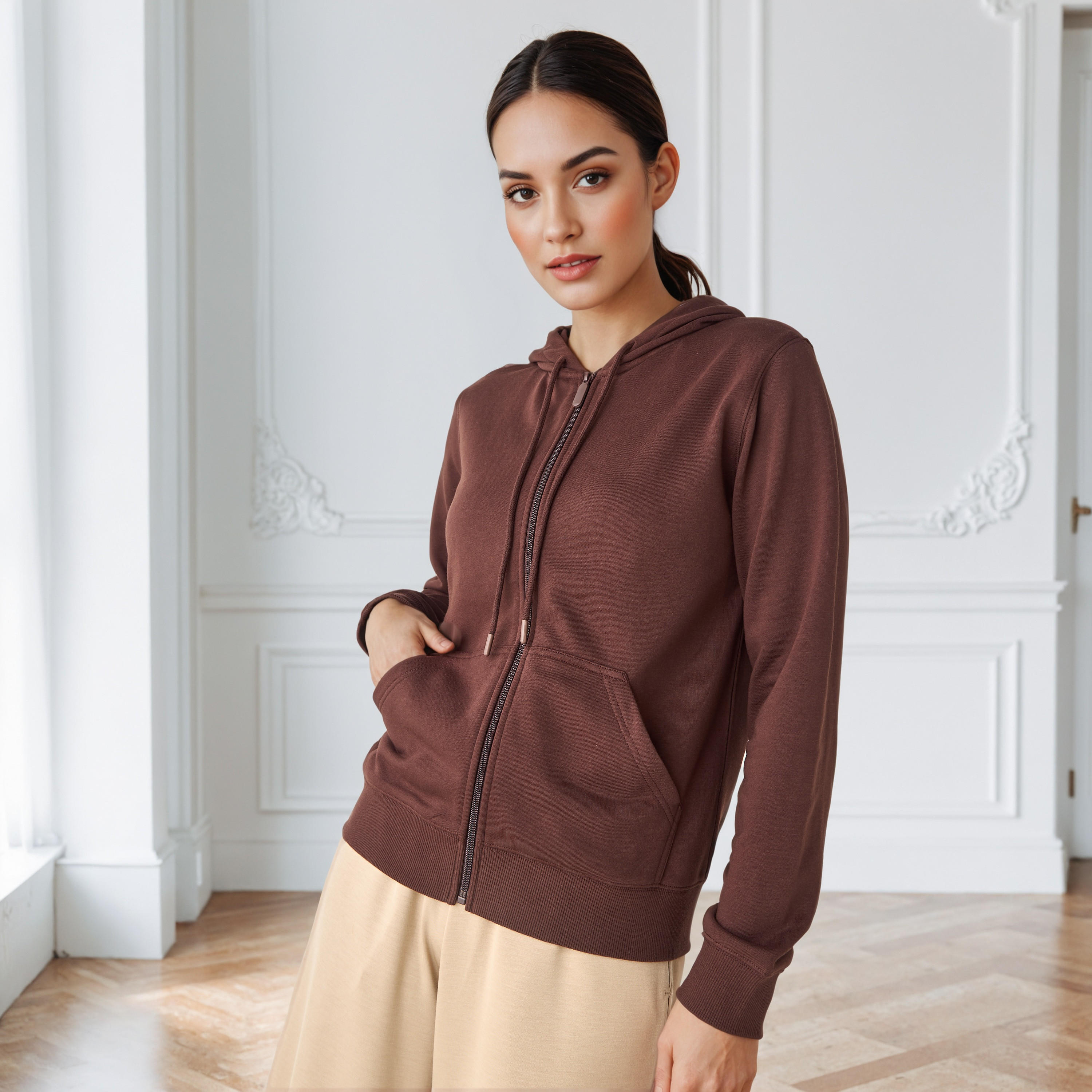 هودي بجيب كنغر-women-winterwear-hoodiesandsweatshirts-hoodies-image-1