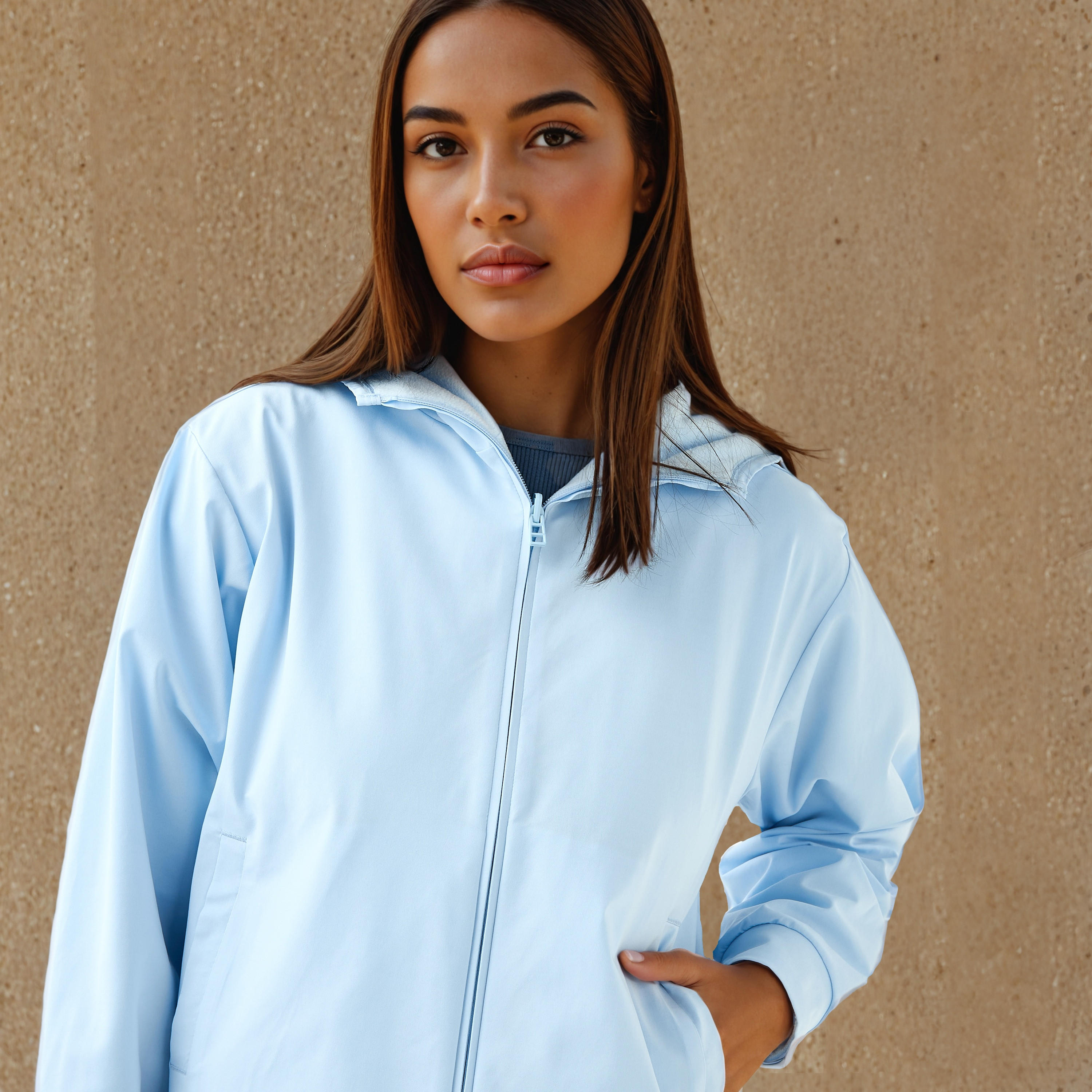 Regular Fit Fleece Lined Hooded Jacket-women-winterwear-coatsandjackets-jackets-image-5